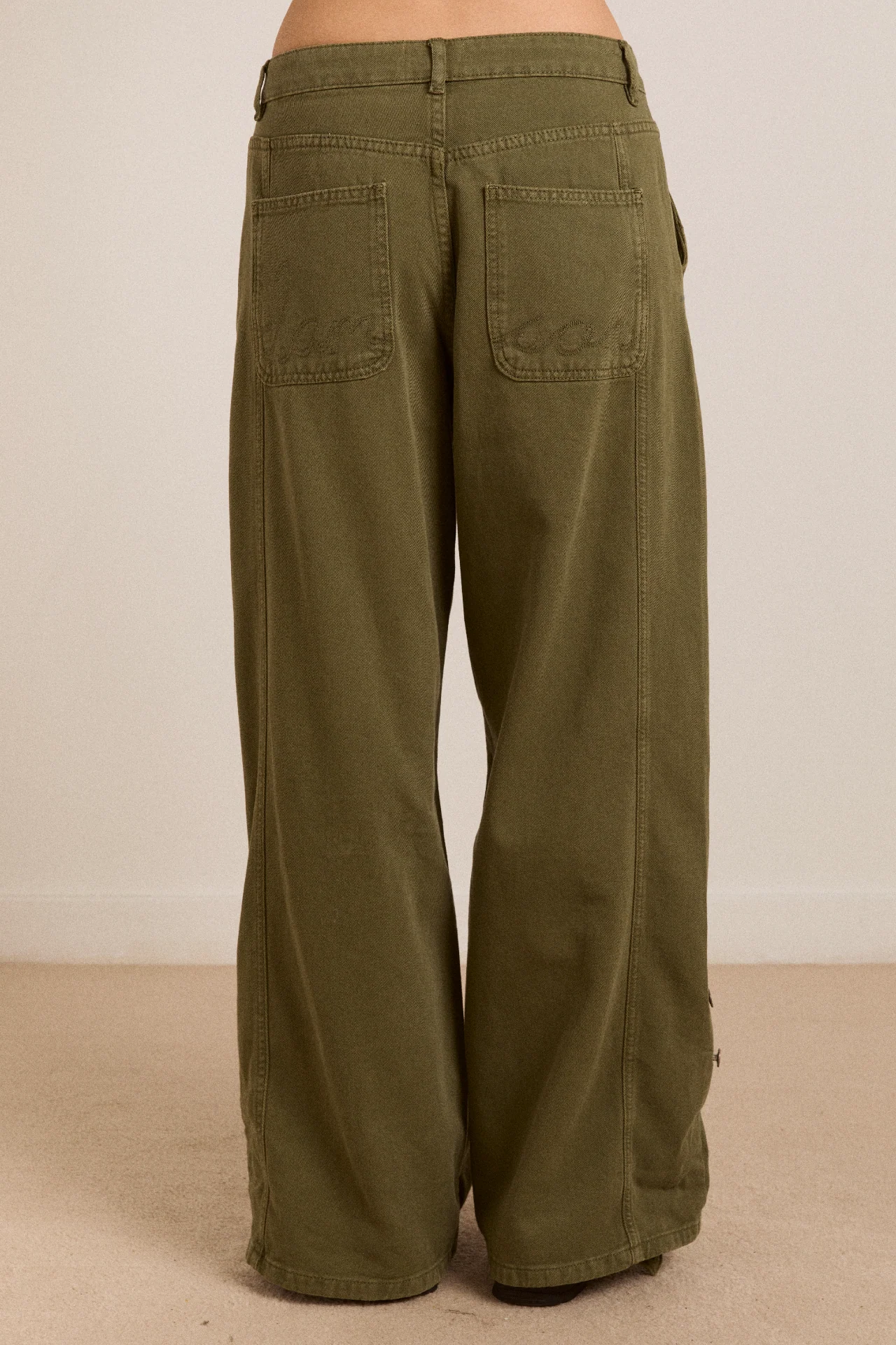 wylie turn up jeans - khaki