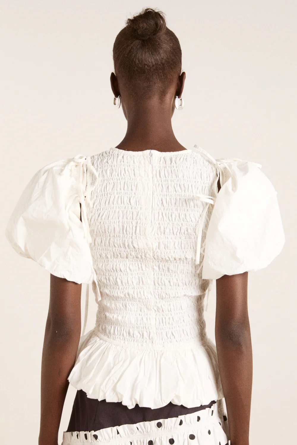 becca multi-way blouse - white