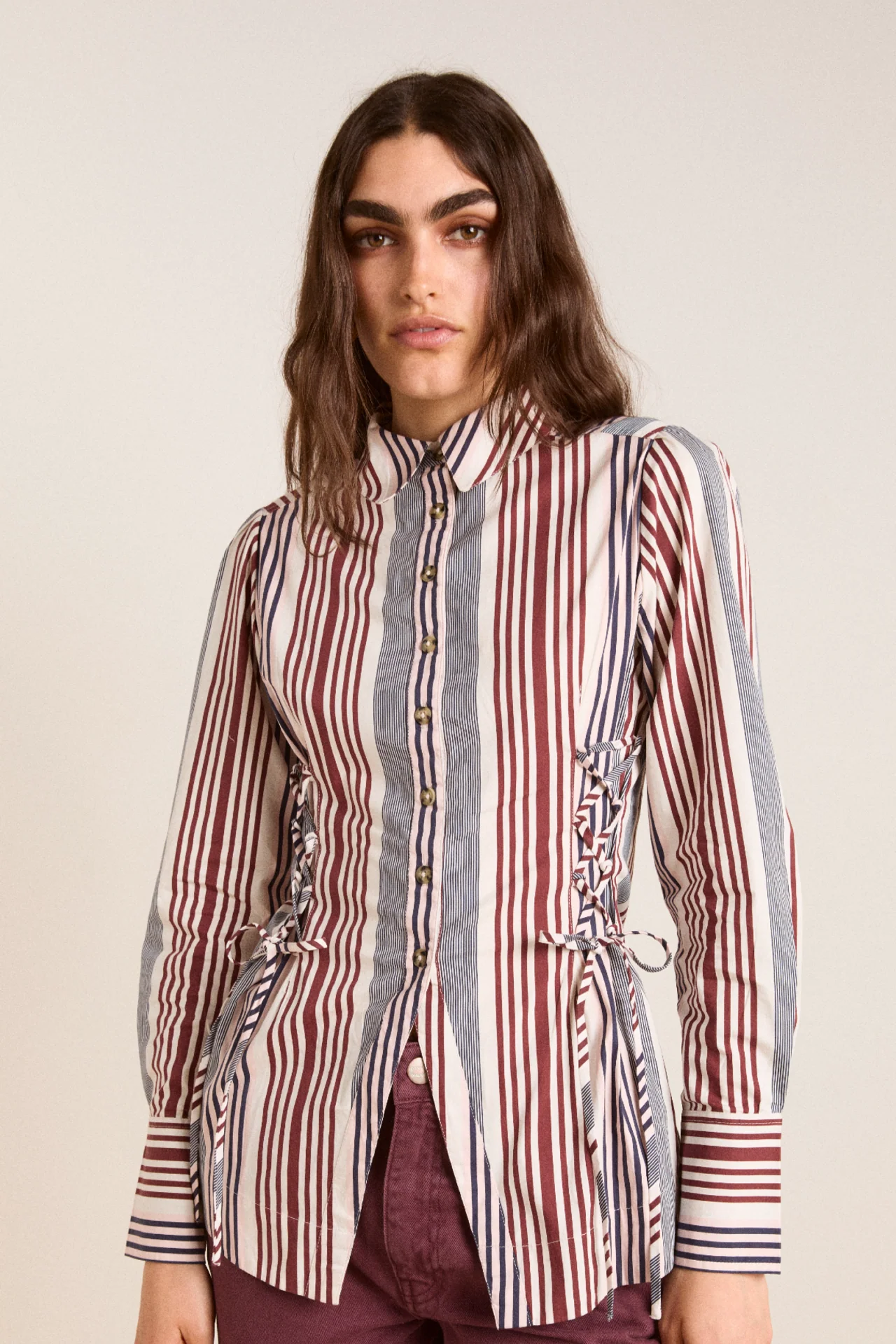 jilla shirt - multi business stripe