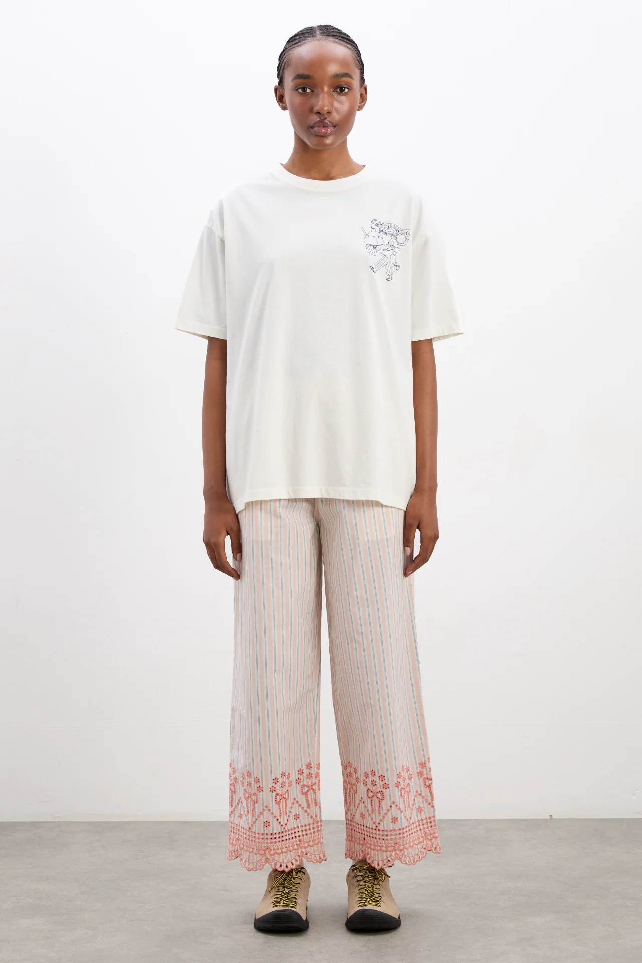 gelati girl boyfriend tee- white