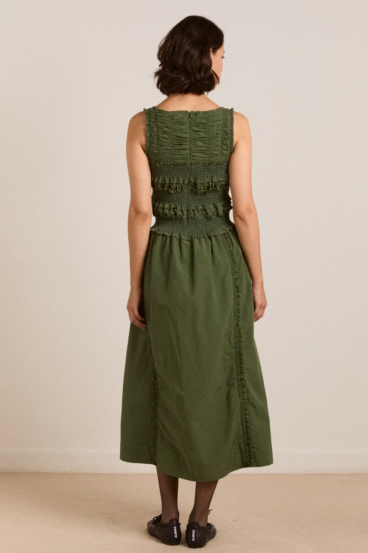 cynthia midi dress olive