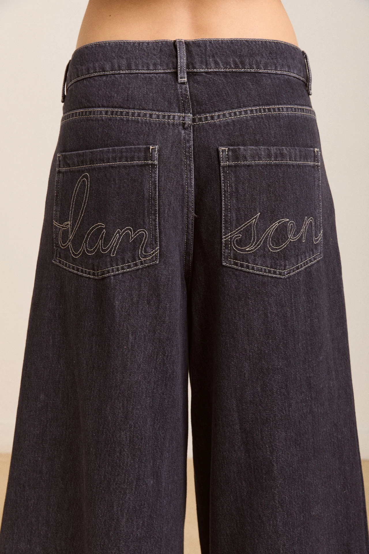 soft denim pleated marj culottes