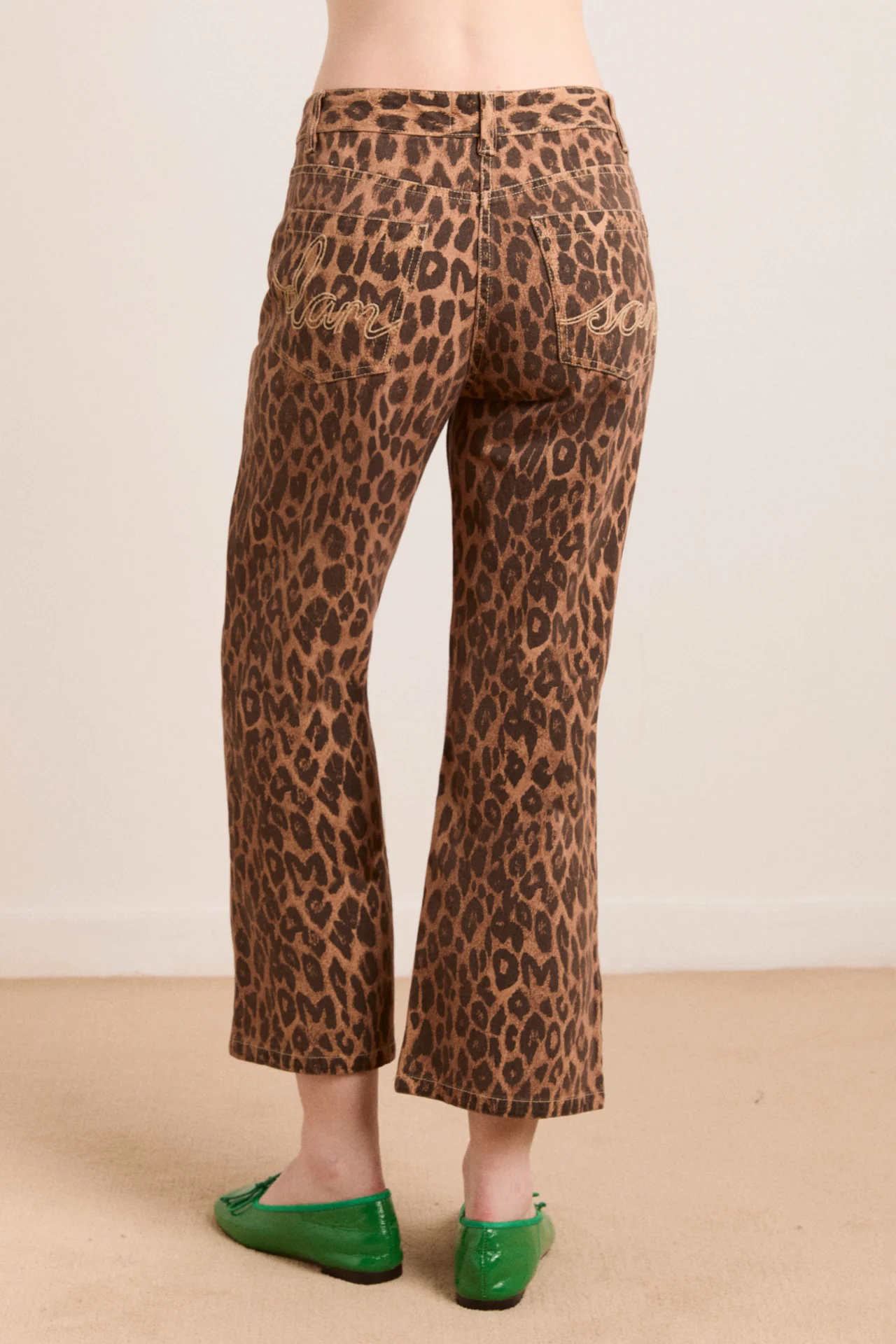 kenny twill trouser- leopard