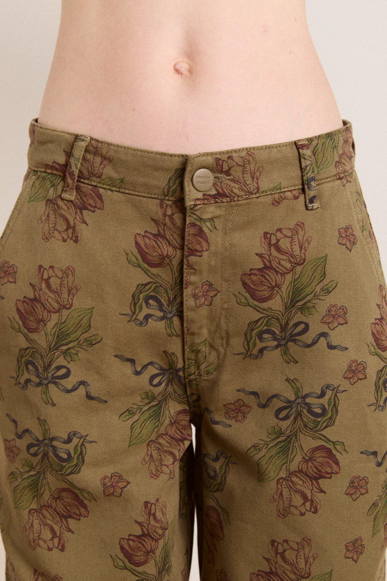 drew jeans - overdye tulip khaki