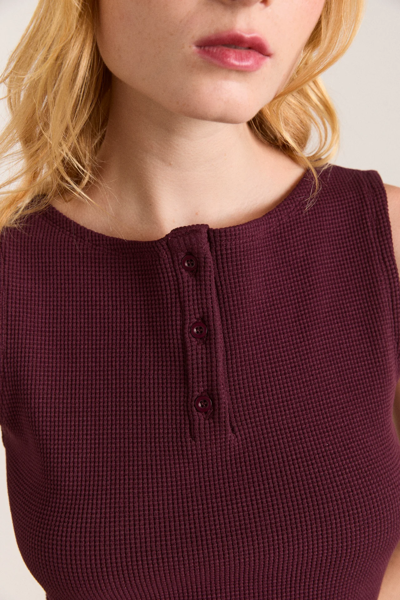 hattie waffle cami - burg