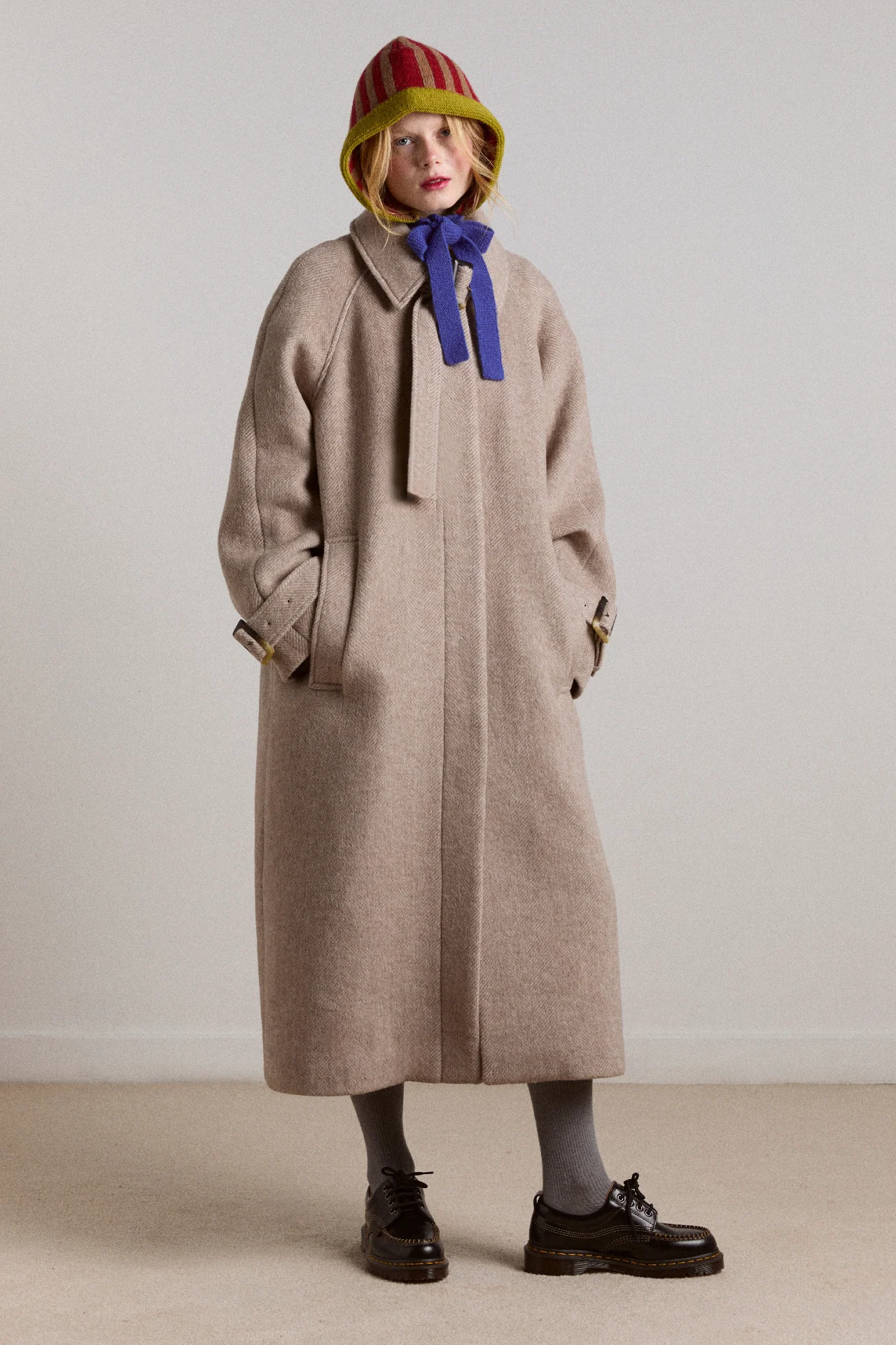 jude wool coat - oat