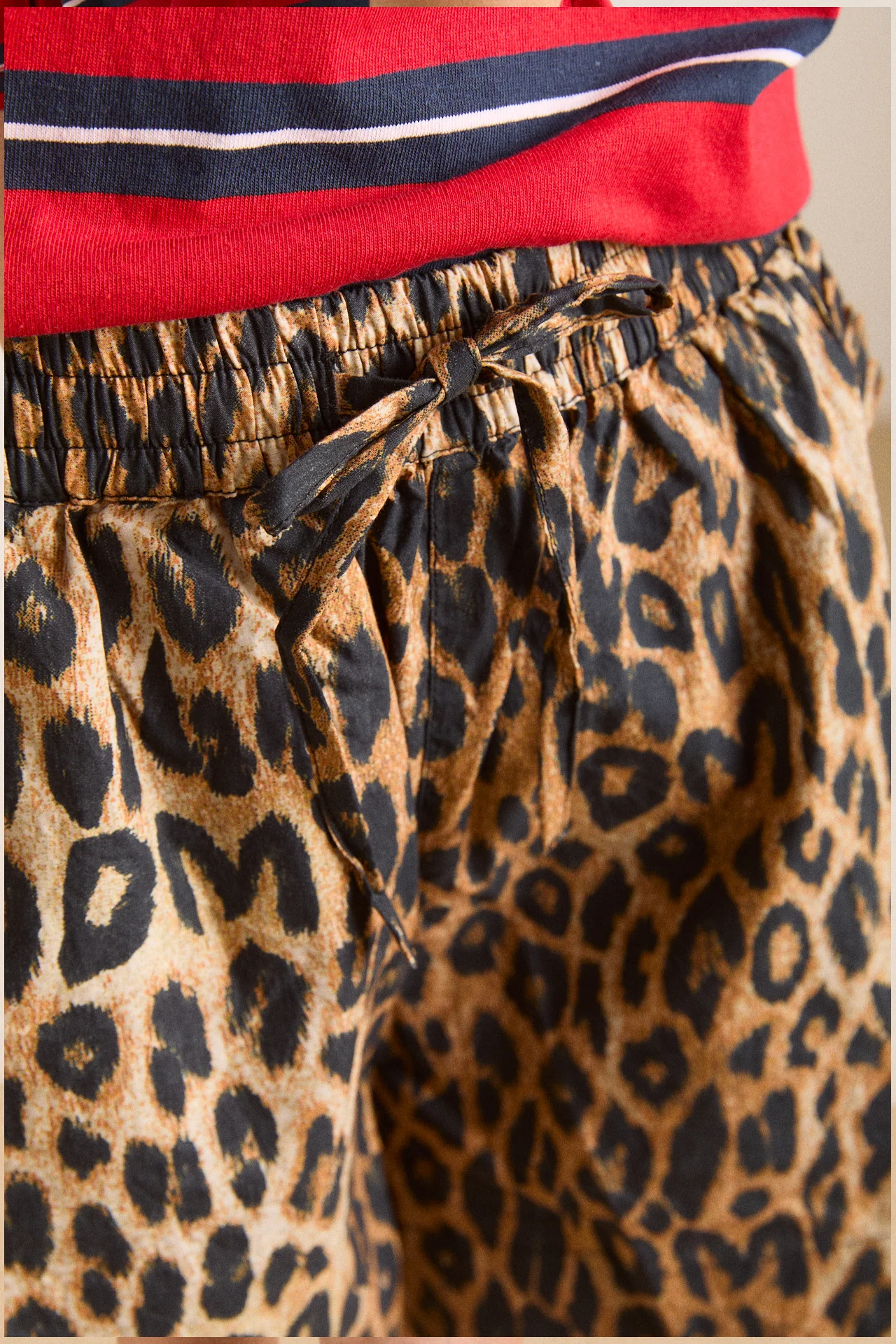 leopard pull on shorts