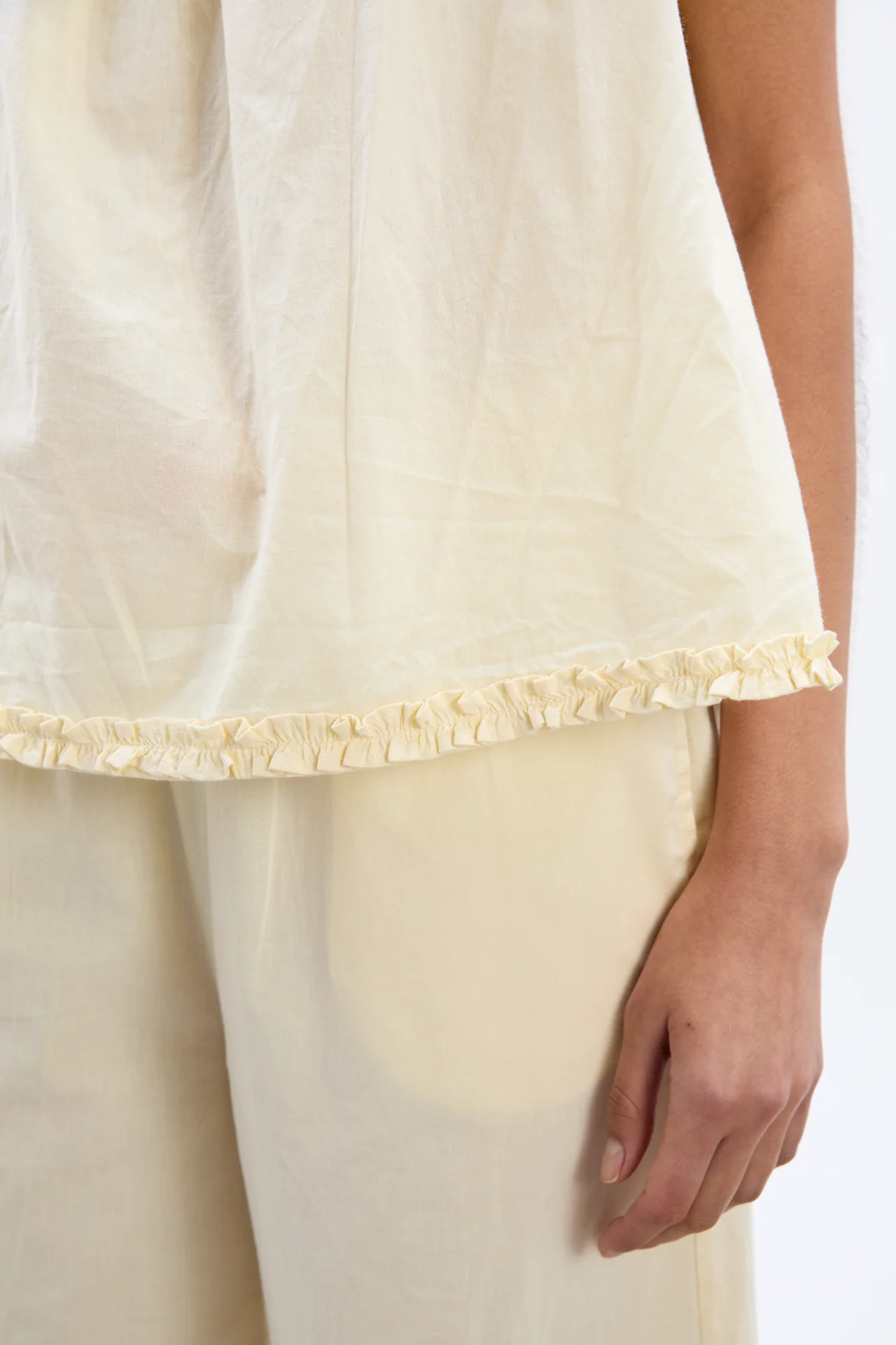 tula wide strap smock cami - butter/red