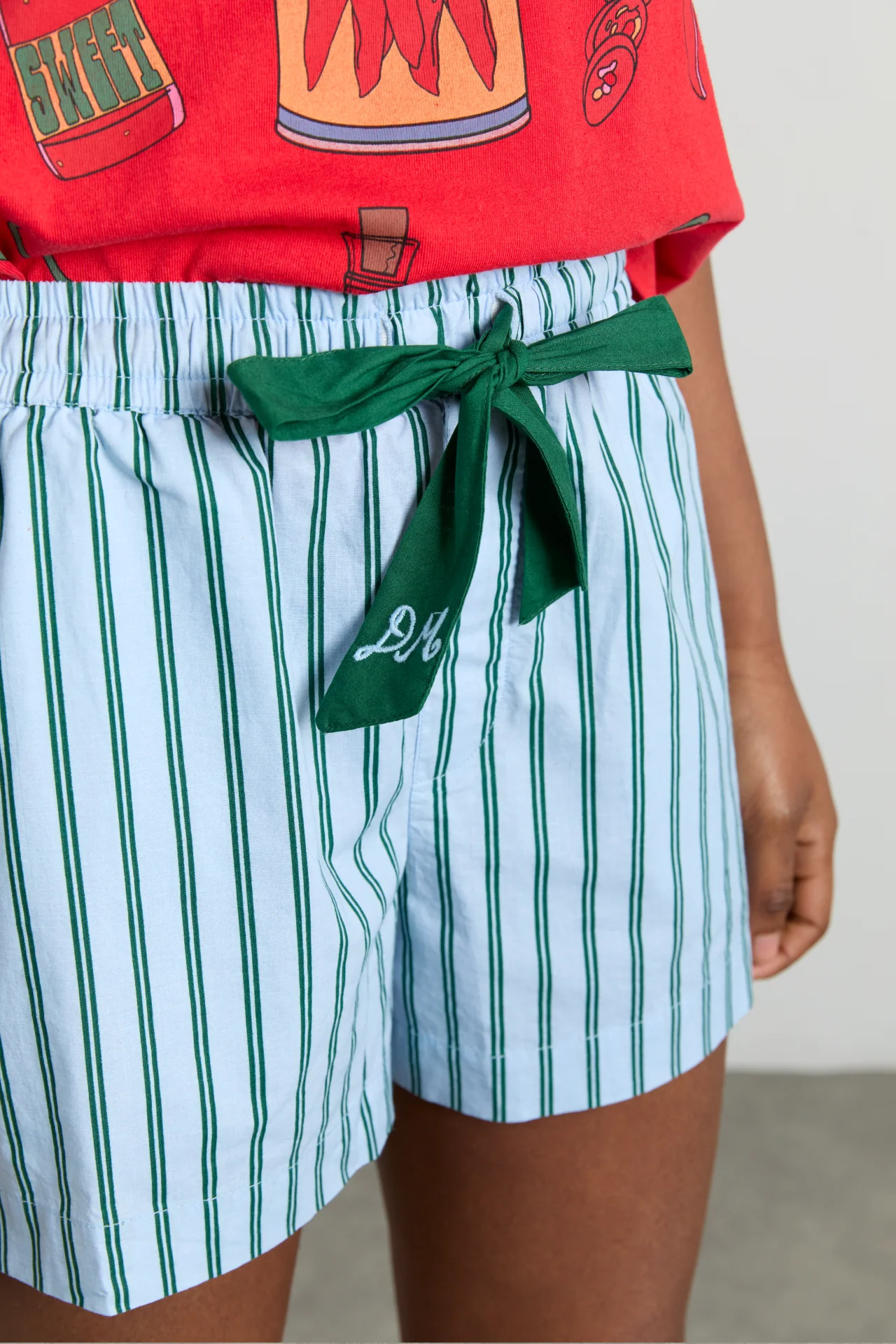 krissy boxer - blue stripe