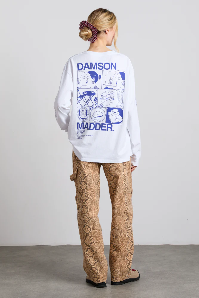 il bacio brunch long sleeve tee - white