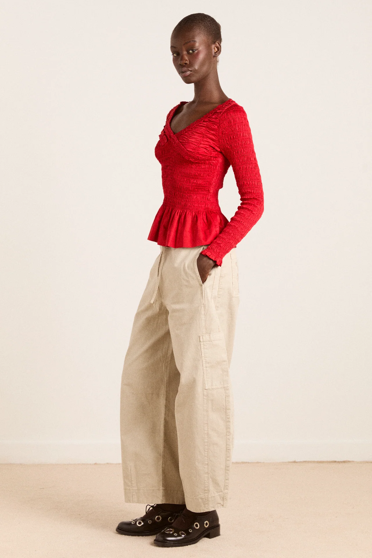 felix twill trouser - stone