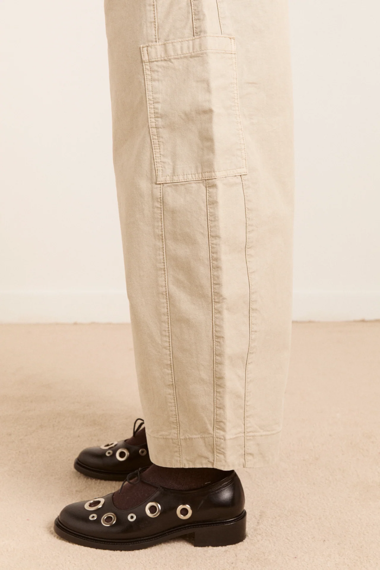 felix twill trouser - stone