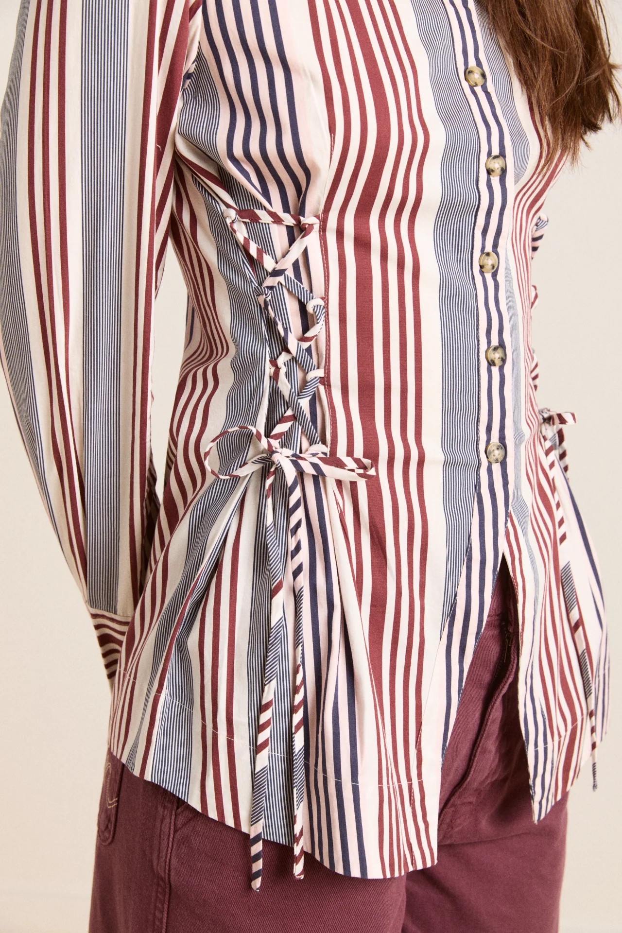 jilla shirt - multi business stripe