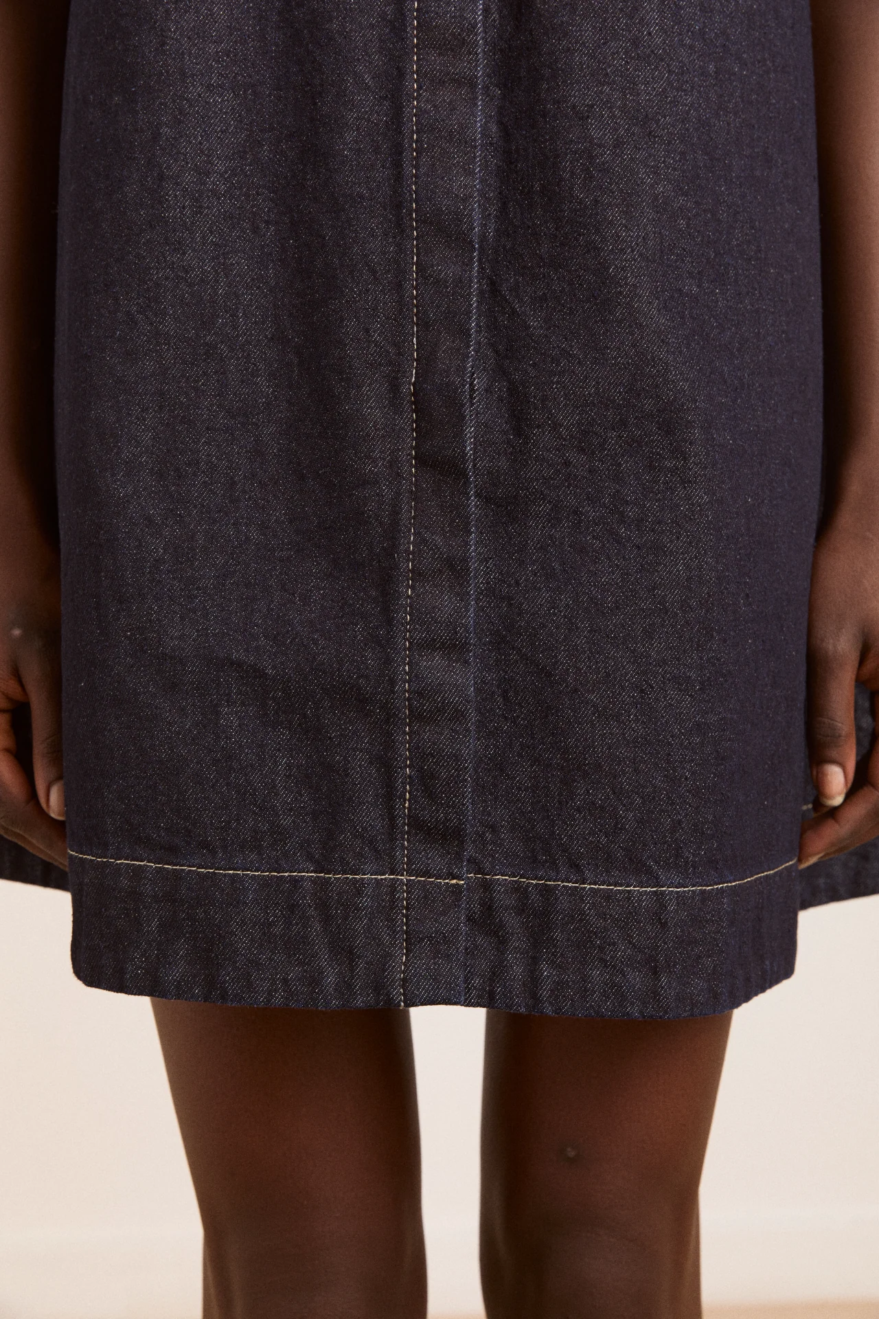 goldie dress - denim indigo