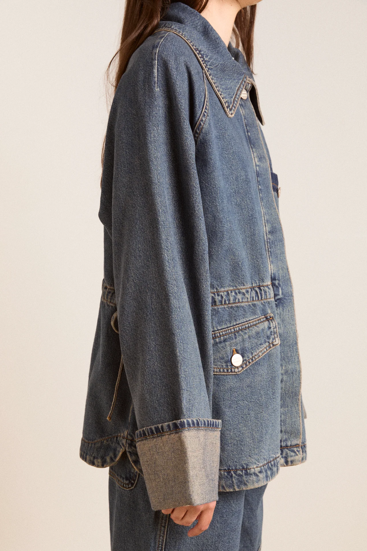 emilie workwear jacket - vintage wash