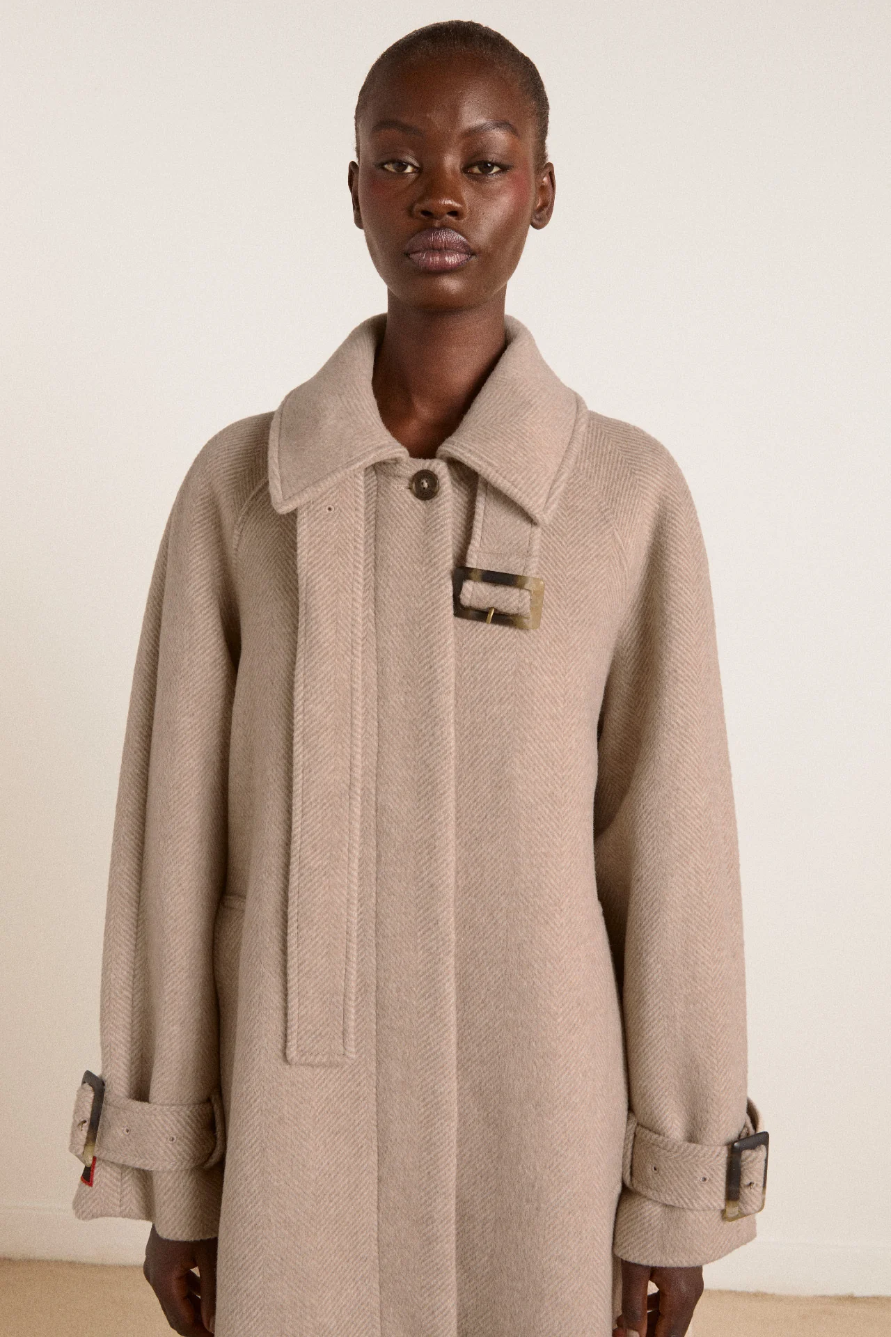 jude wool coat - oat