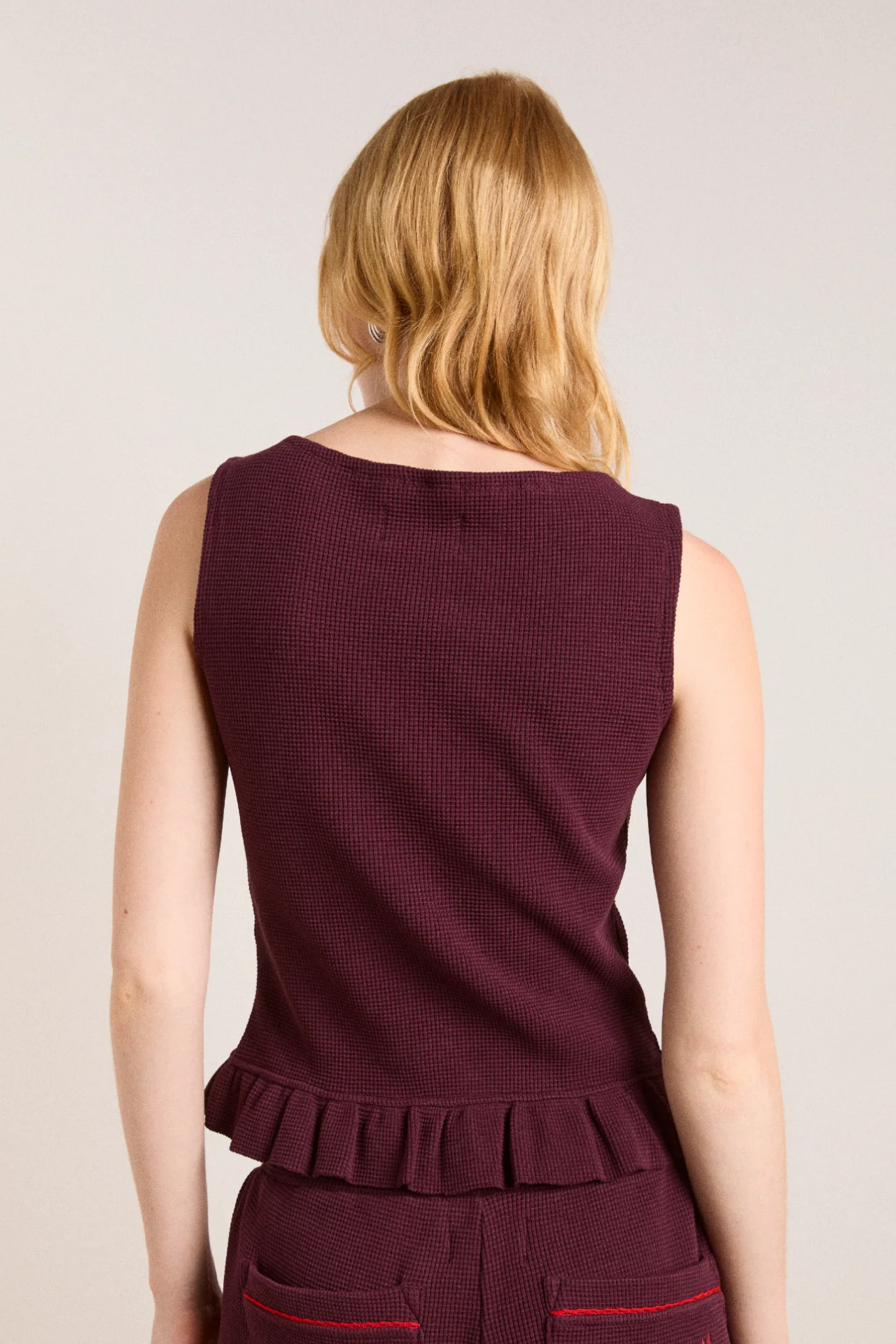 hattie waffle cami - burg