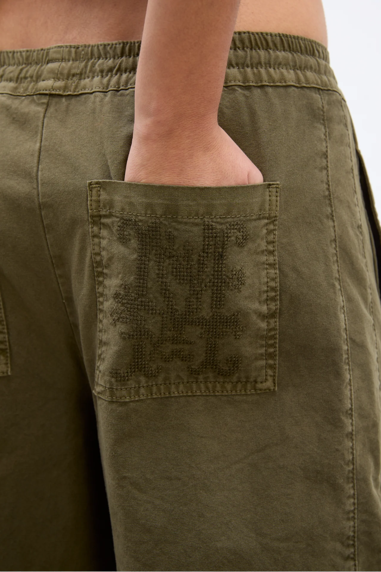 felix twill trousers - olive