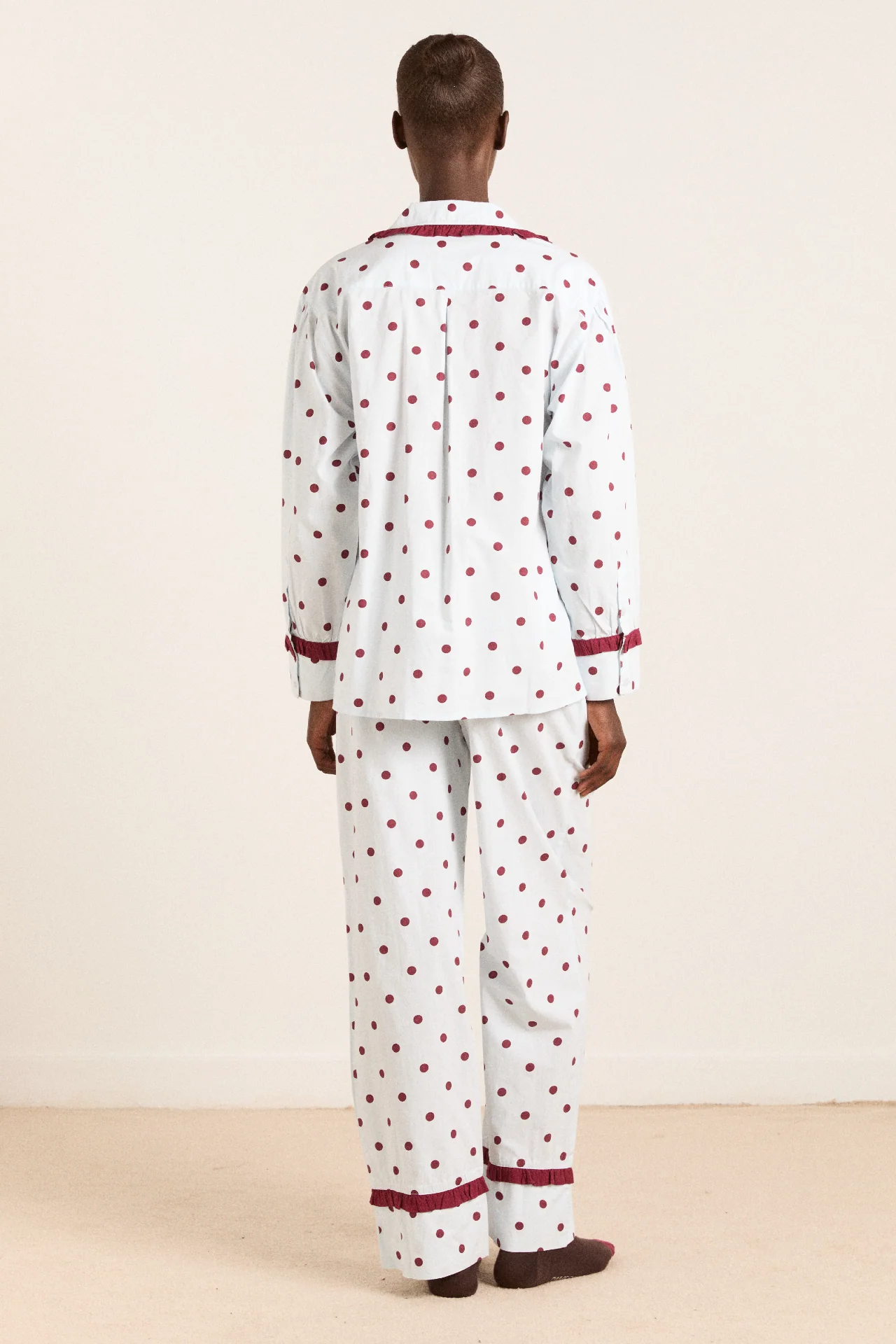 antonella pj set - polka dot