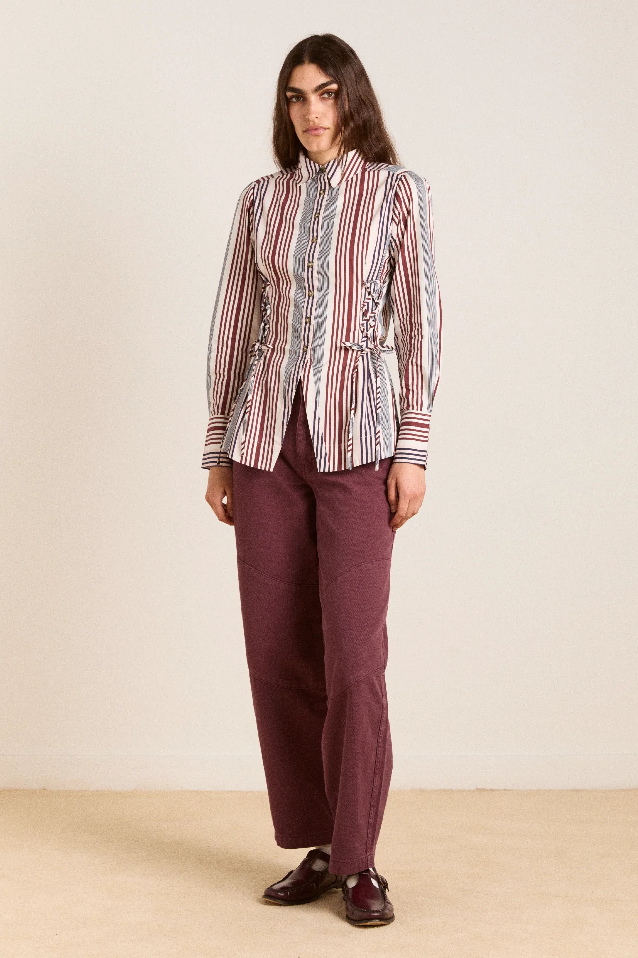 jilla shirt - multi business stripe