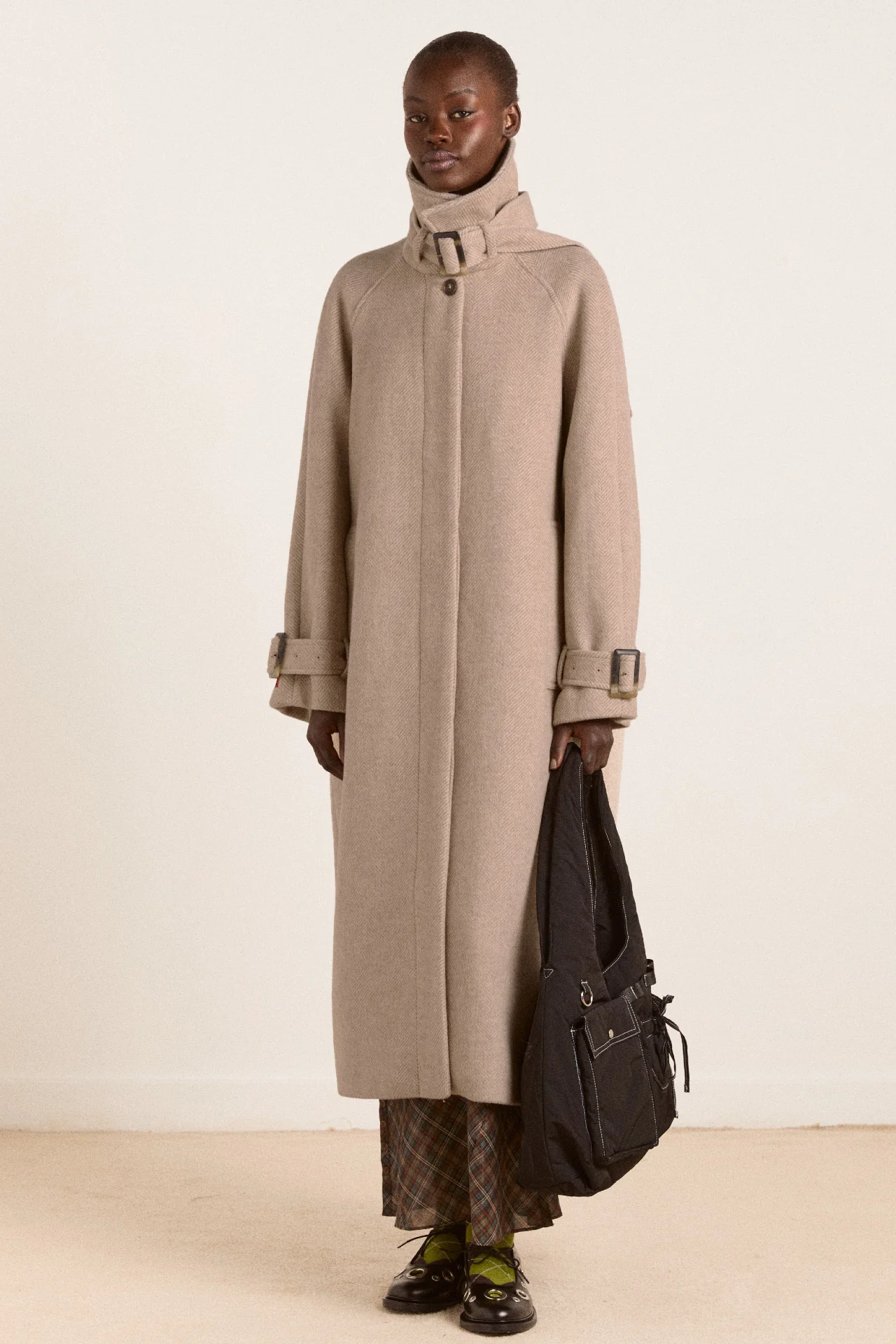 jude wool coat - oat