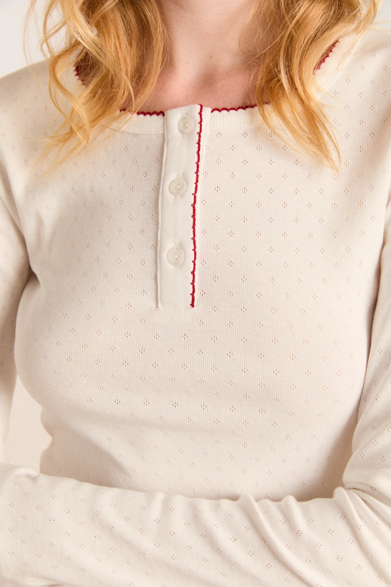 hester henley top - off white