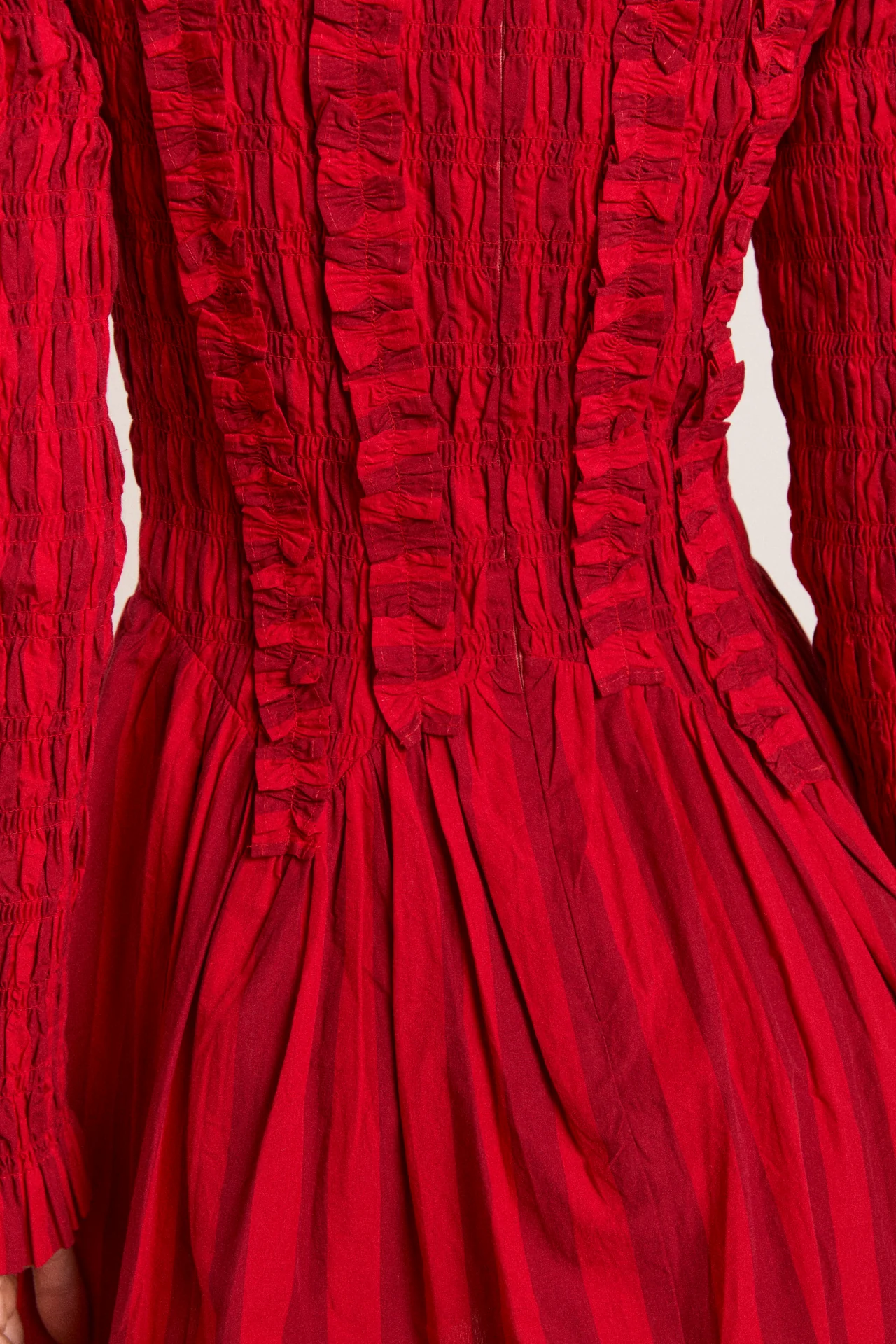 raphaela mini dress - red stripe