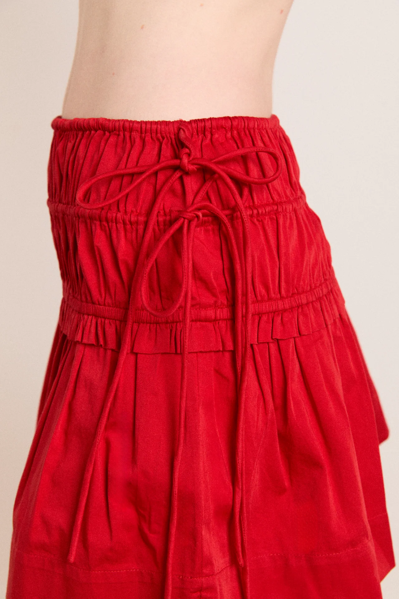 charli mini skirt - red