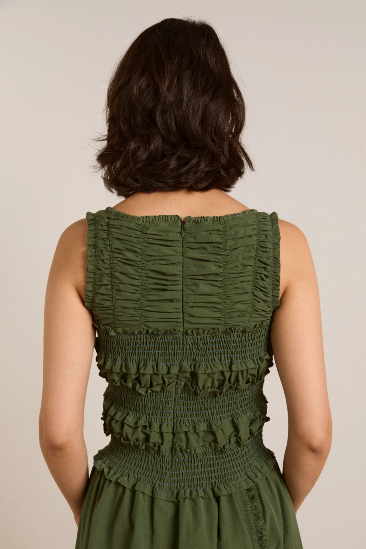 cynthia midi dress olive