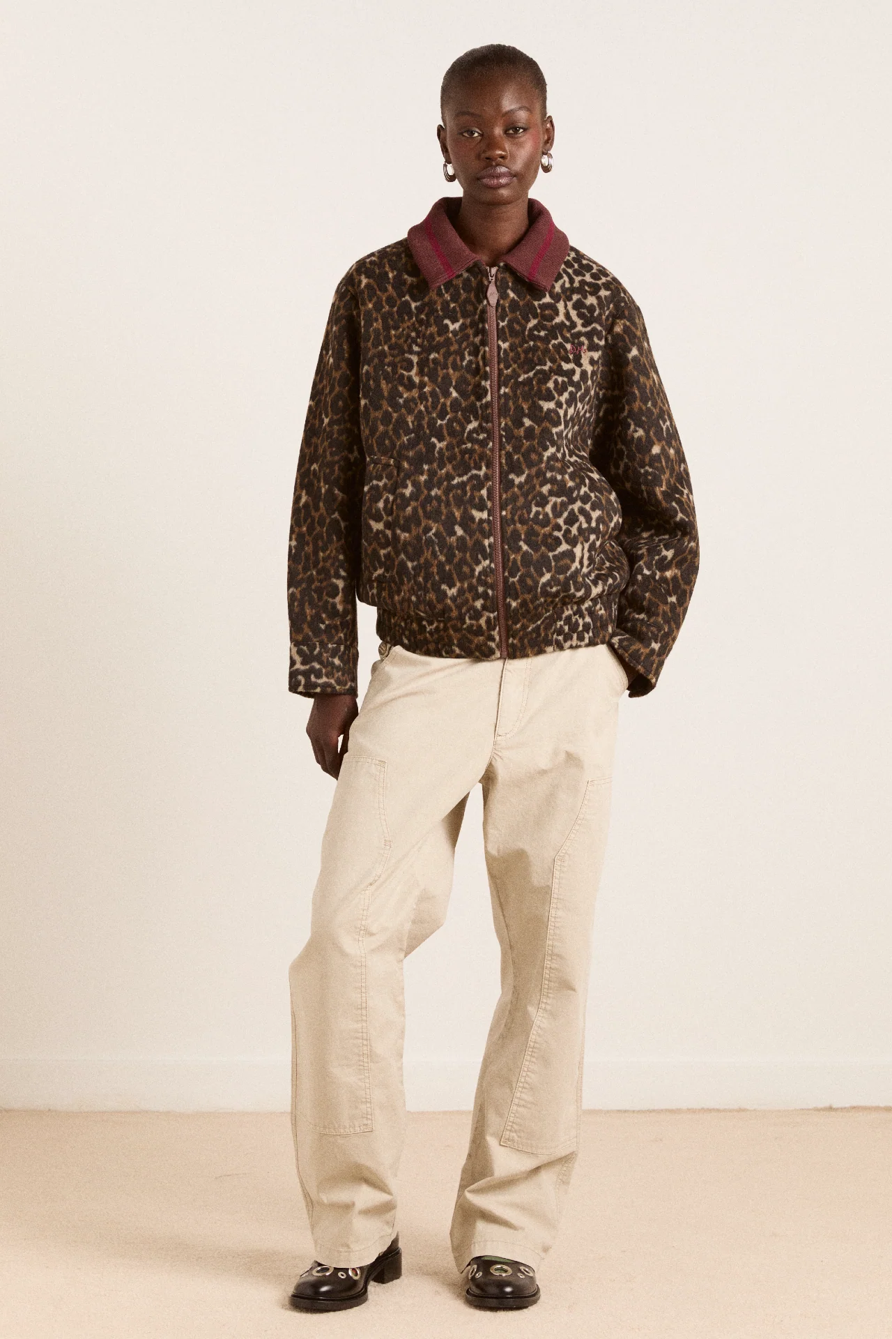 Pixie Bomber Jacket - Leopard