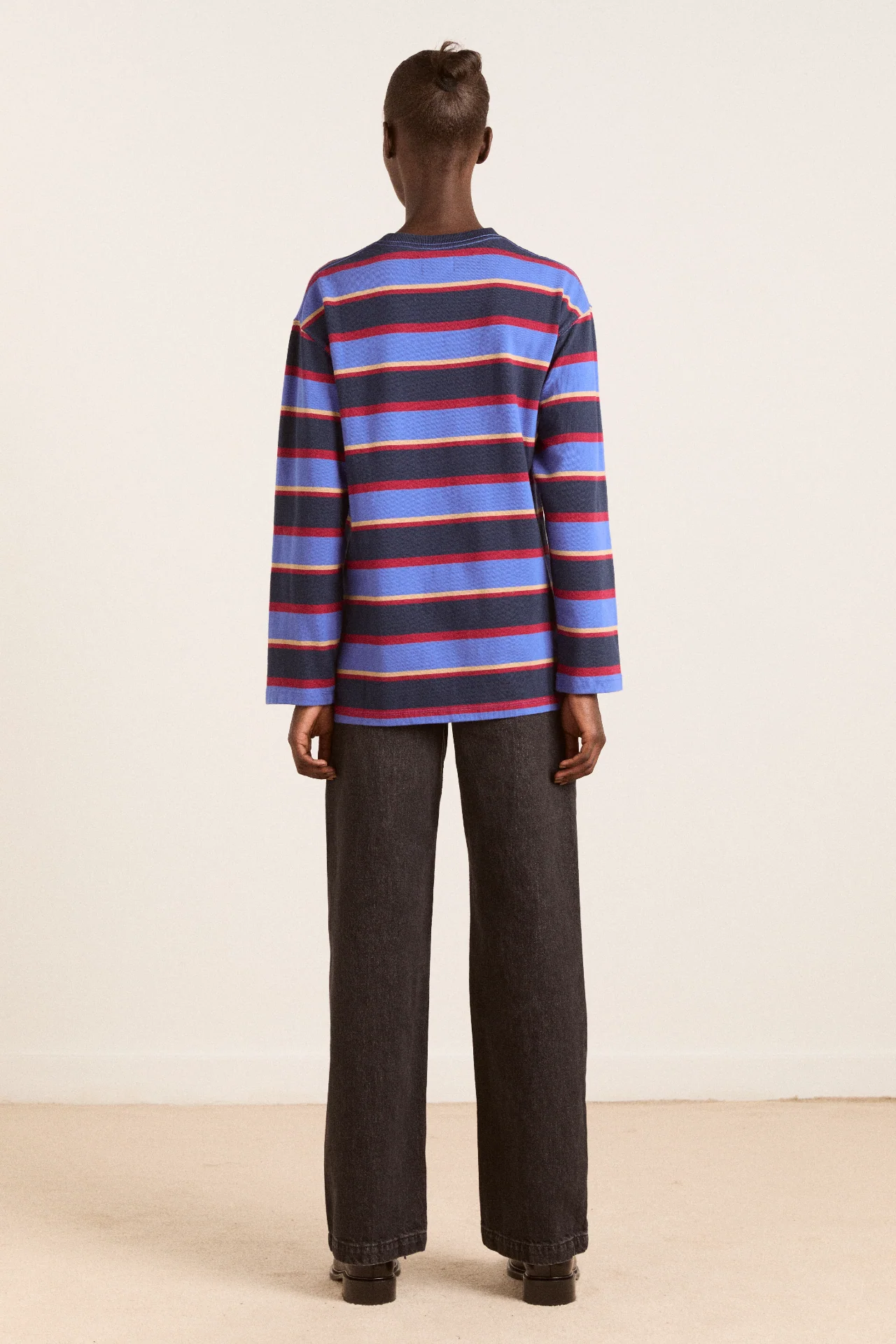 ali long sleeve tee - blue stripe