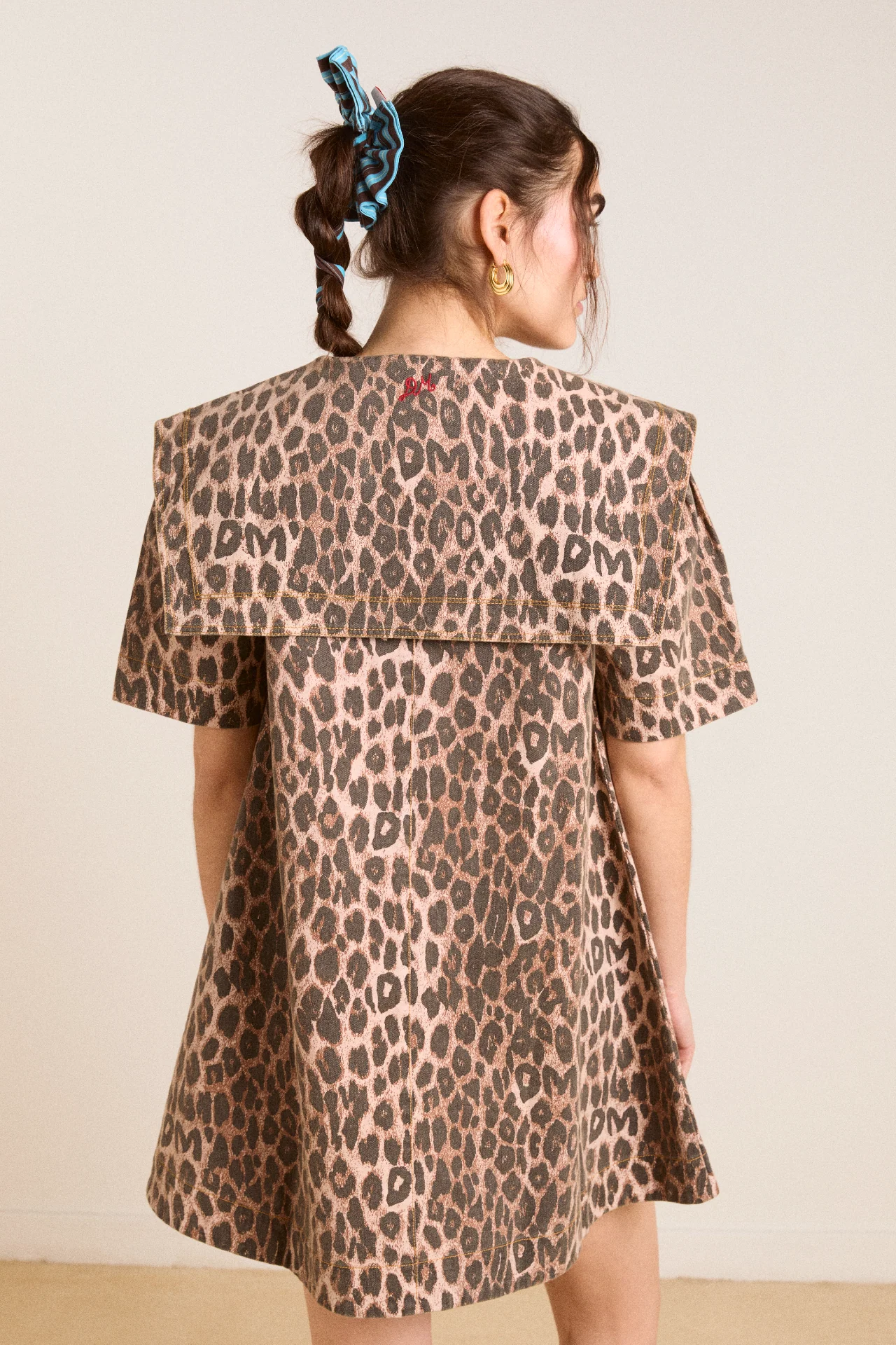 goldie mini dress - leopard
