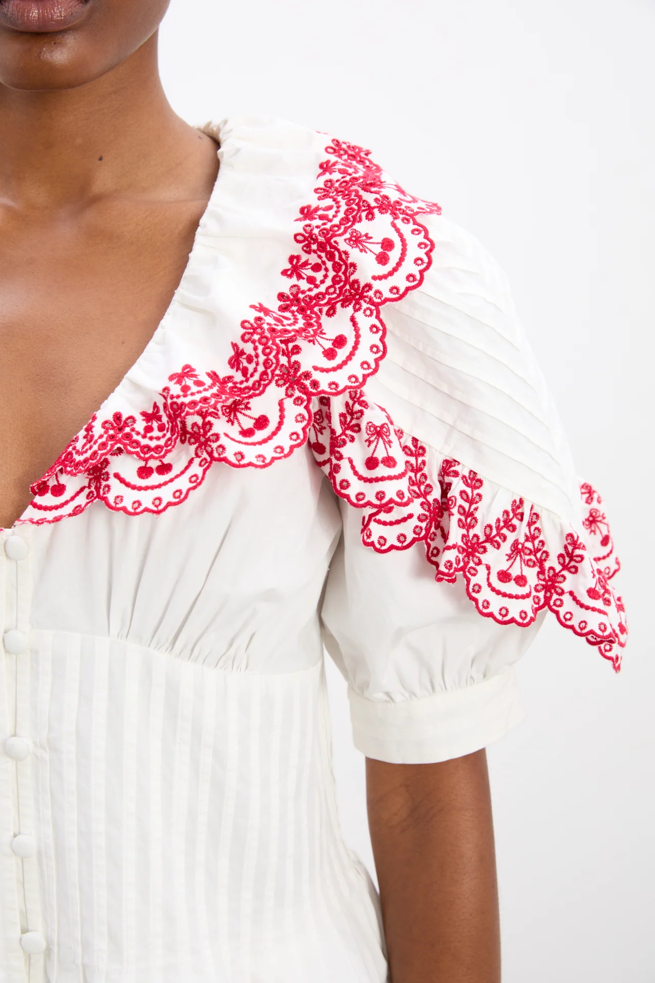 caroline blouse - cherries