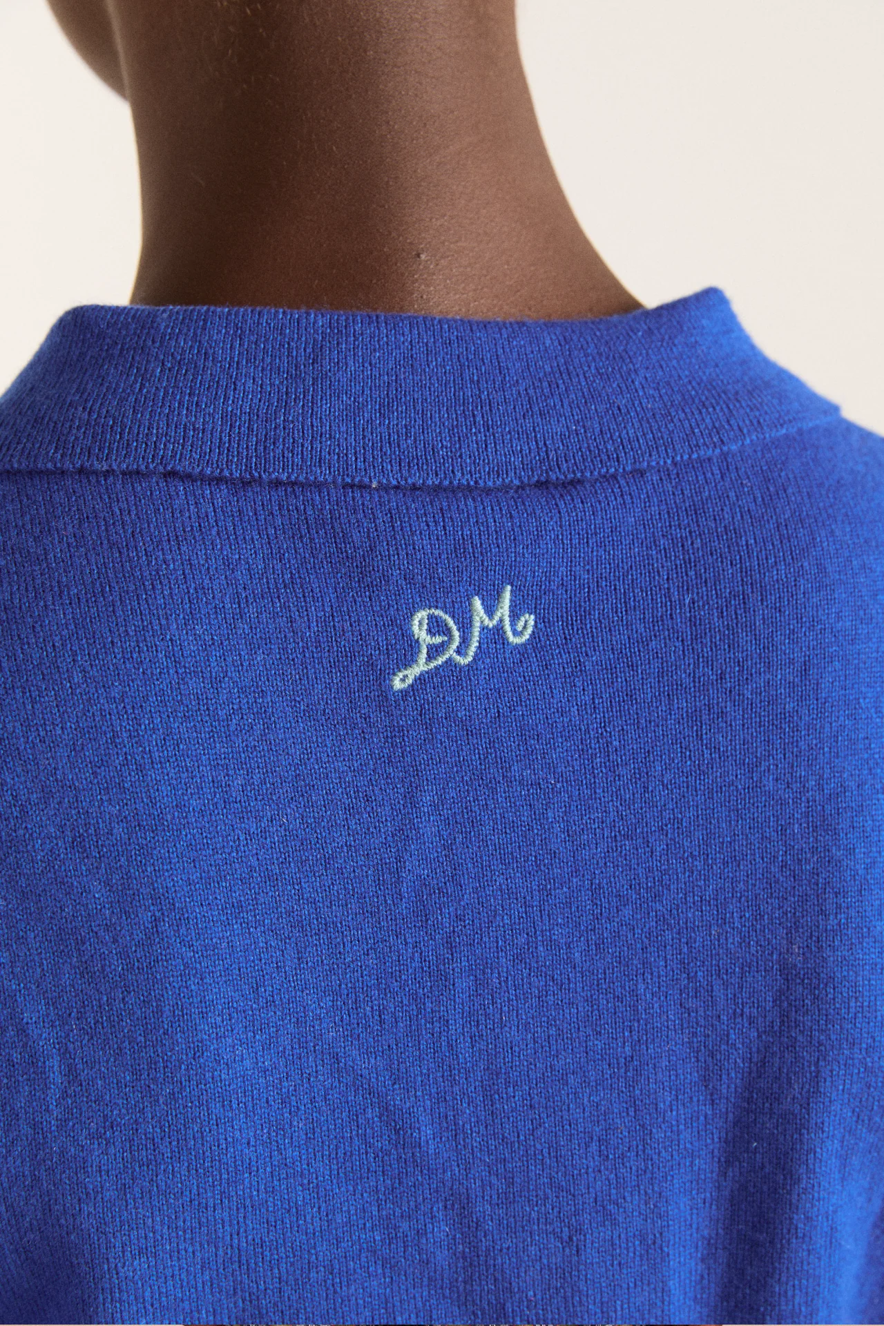 voula wool and cashmere blend cardigan - blue