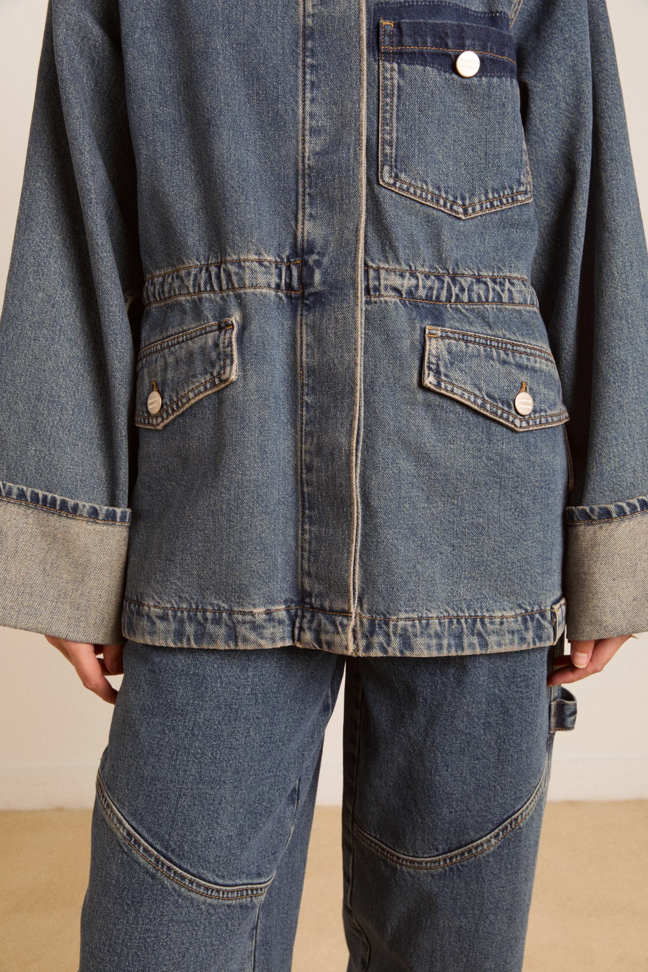 emilie workwear jacket - vintage wash