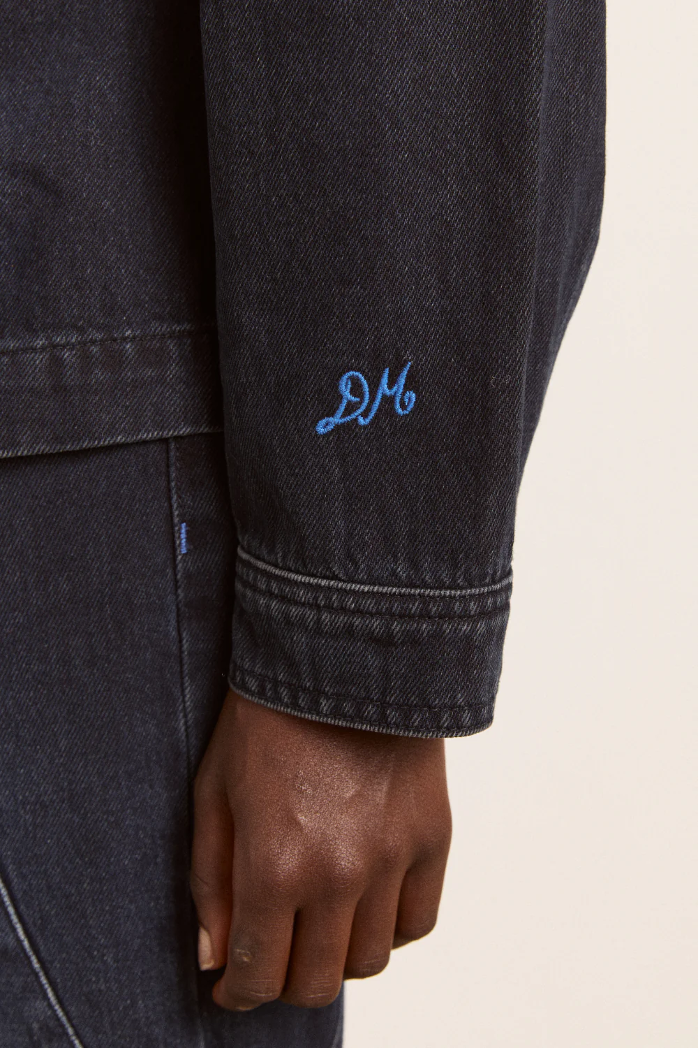 finella denim shirt - wavy seams