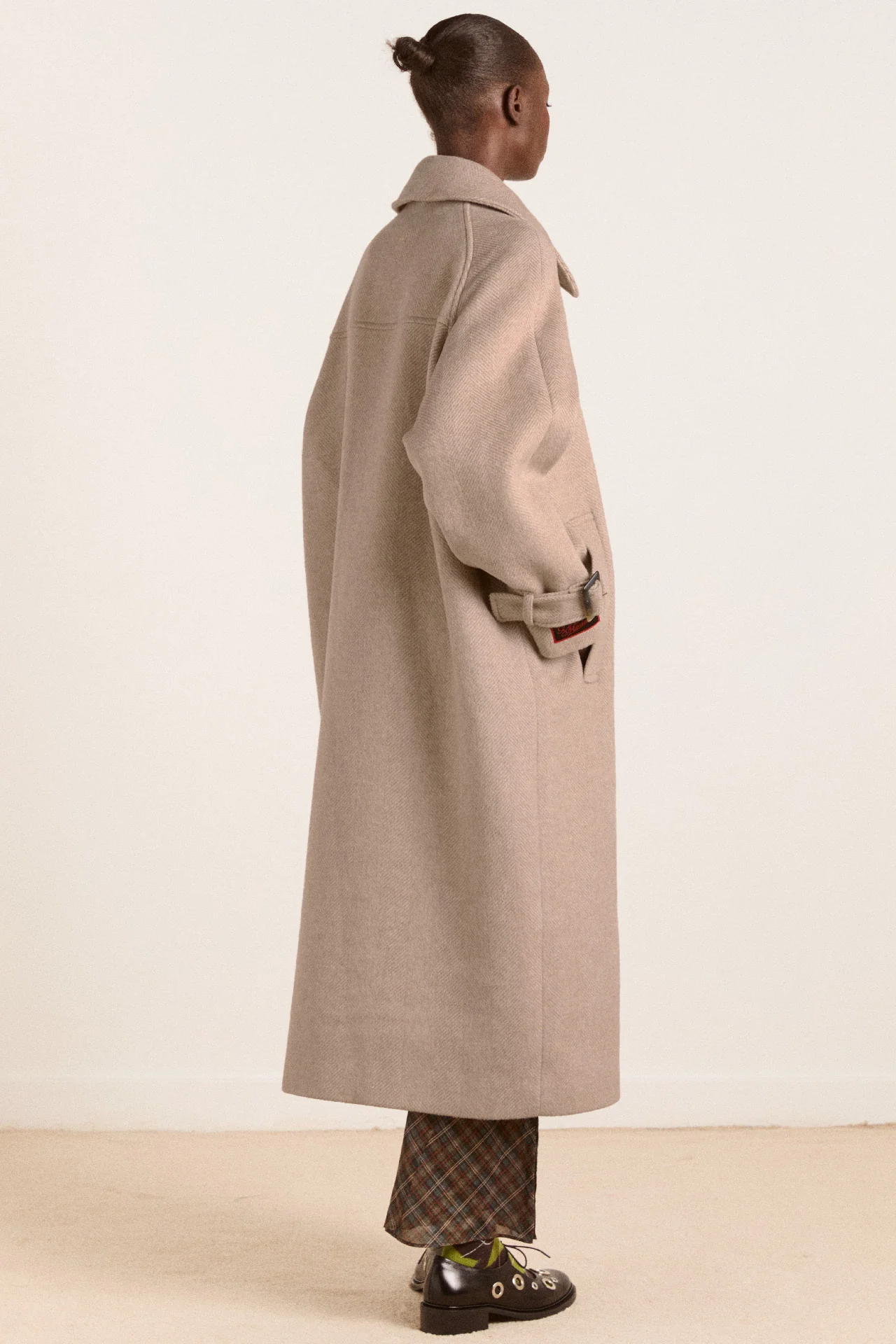 jude wool coat - oat