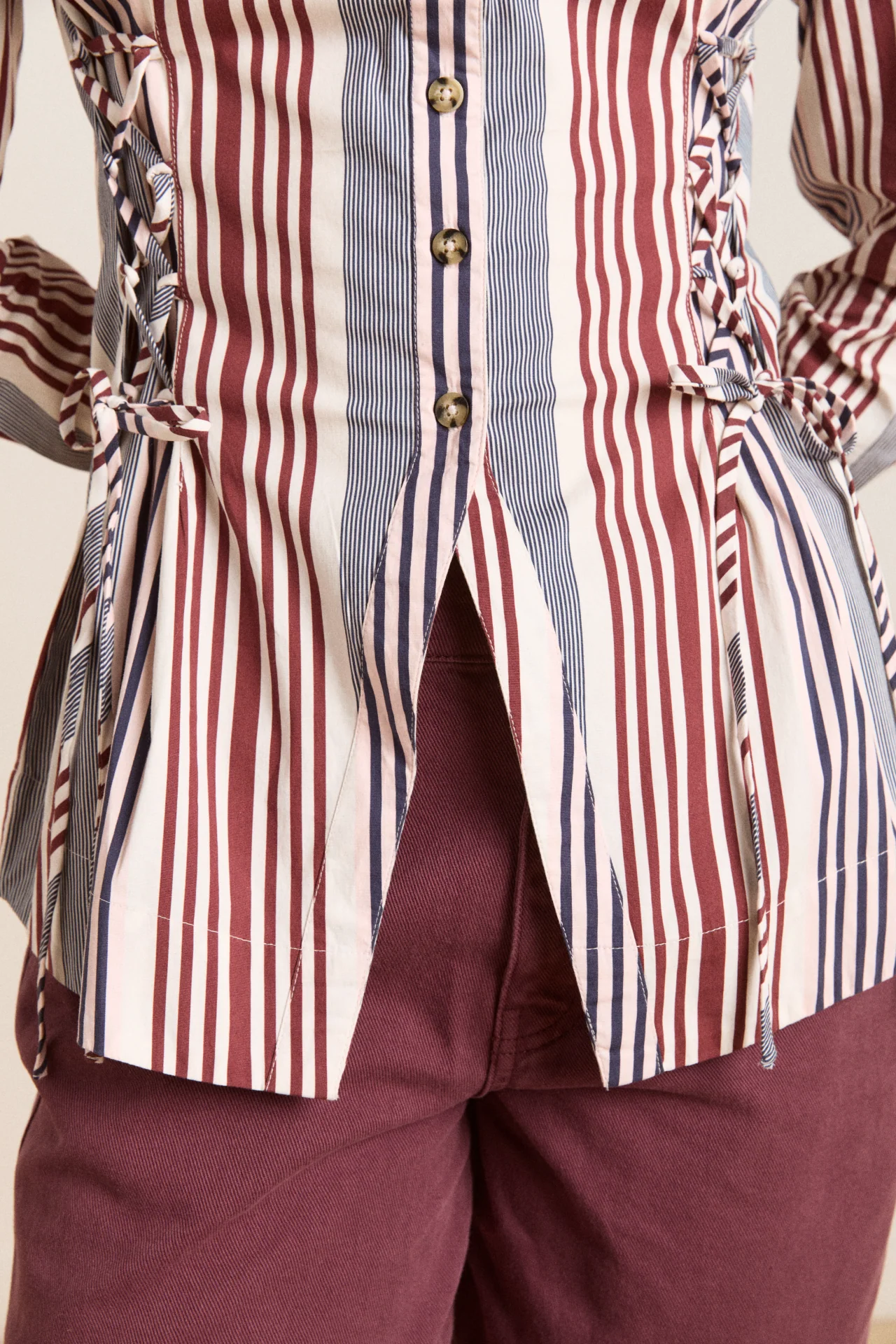 jilla shirt - multi business stripe