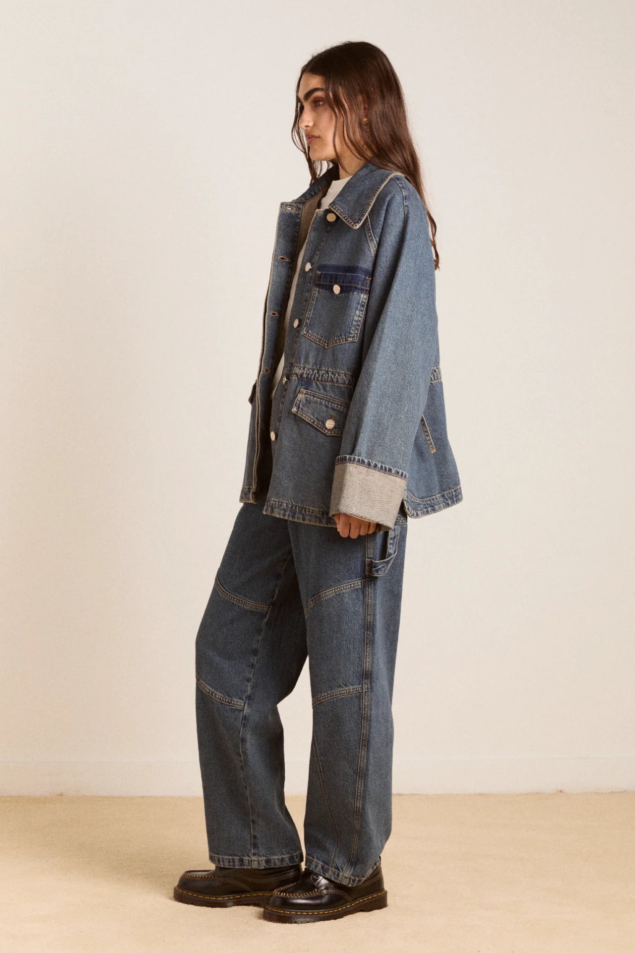 emilie workwear jacket - vintage wash