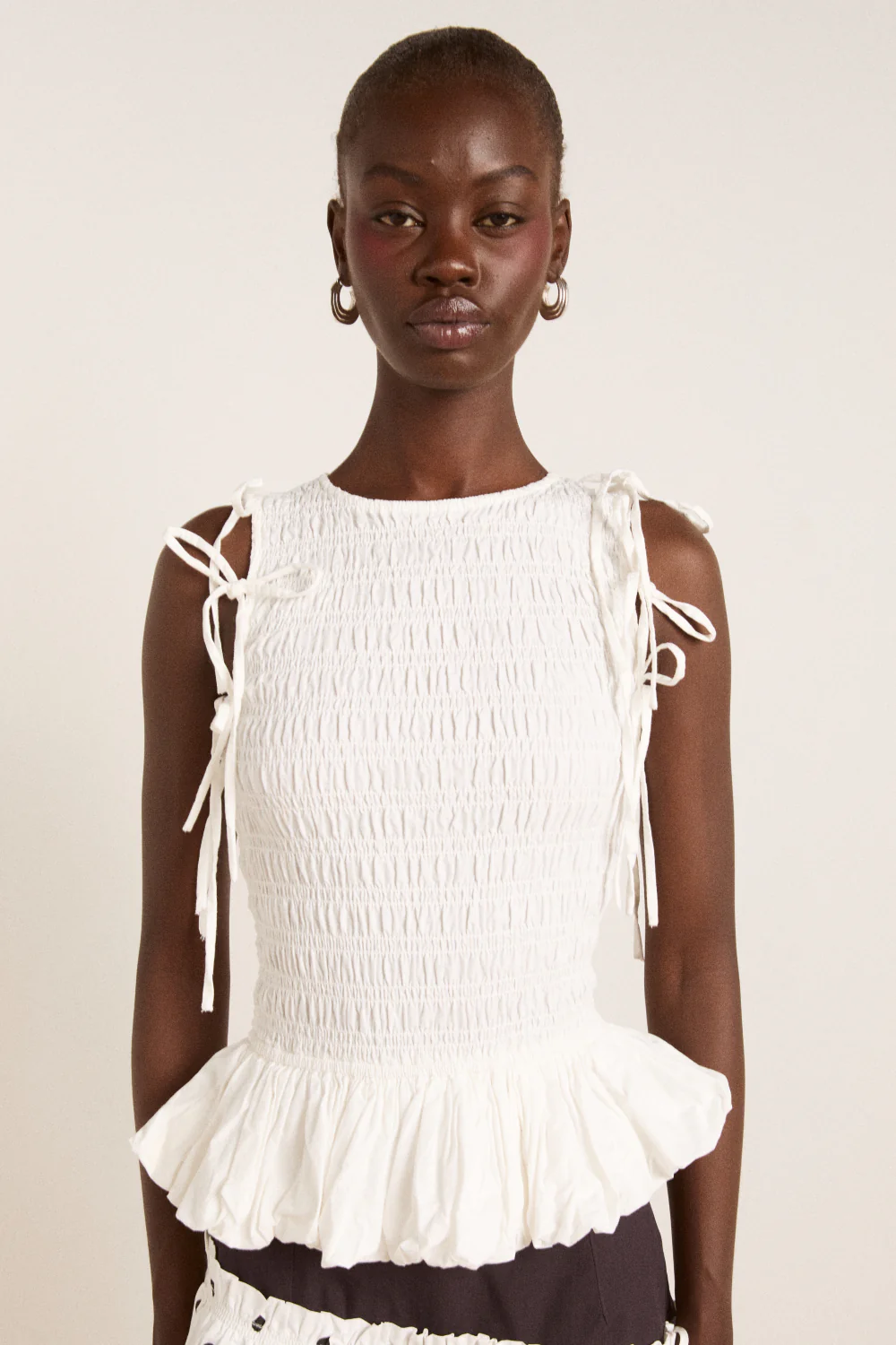 becca multi-way blouse - white