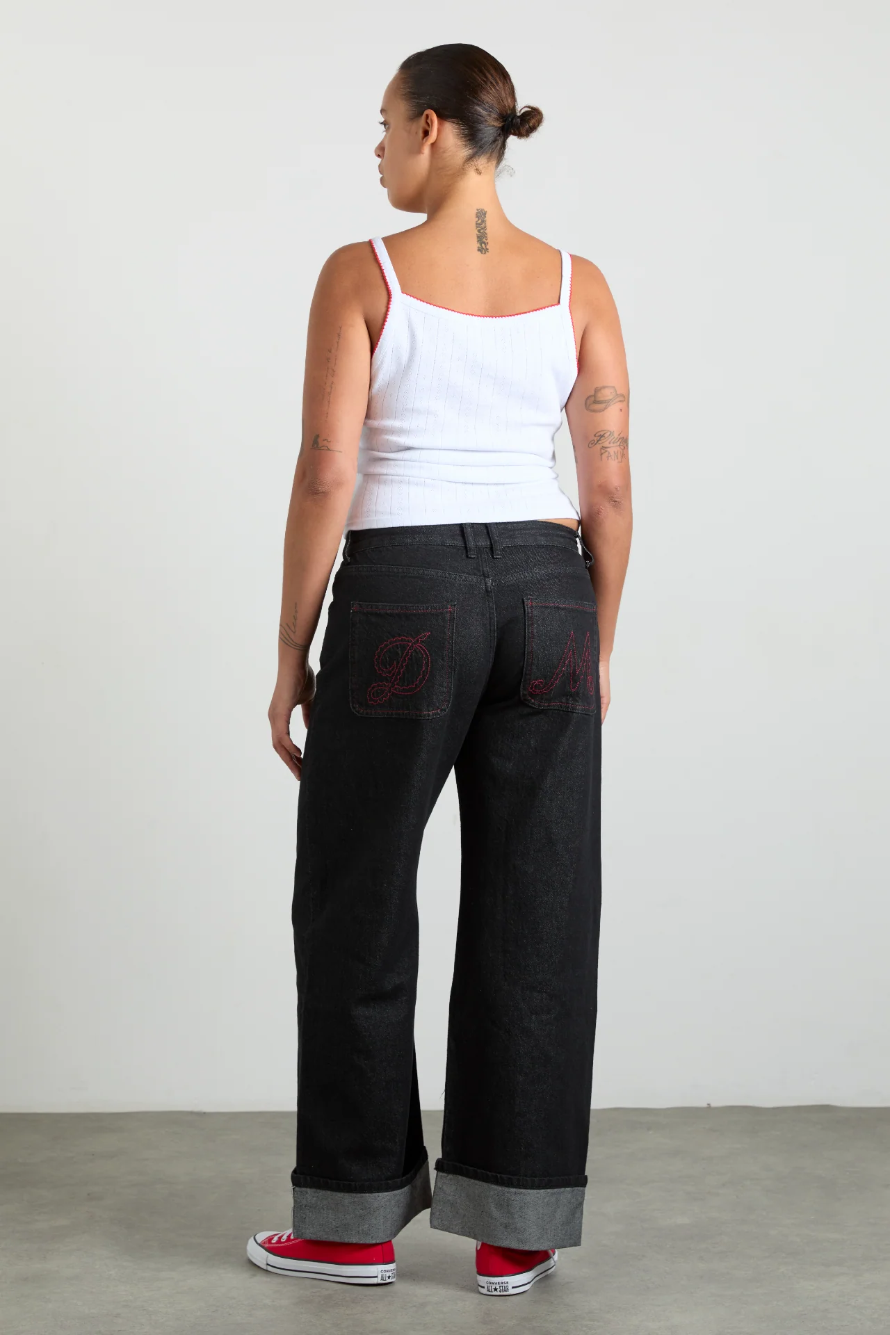 selvedge sylvie jeans - washed black (online exclusive)