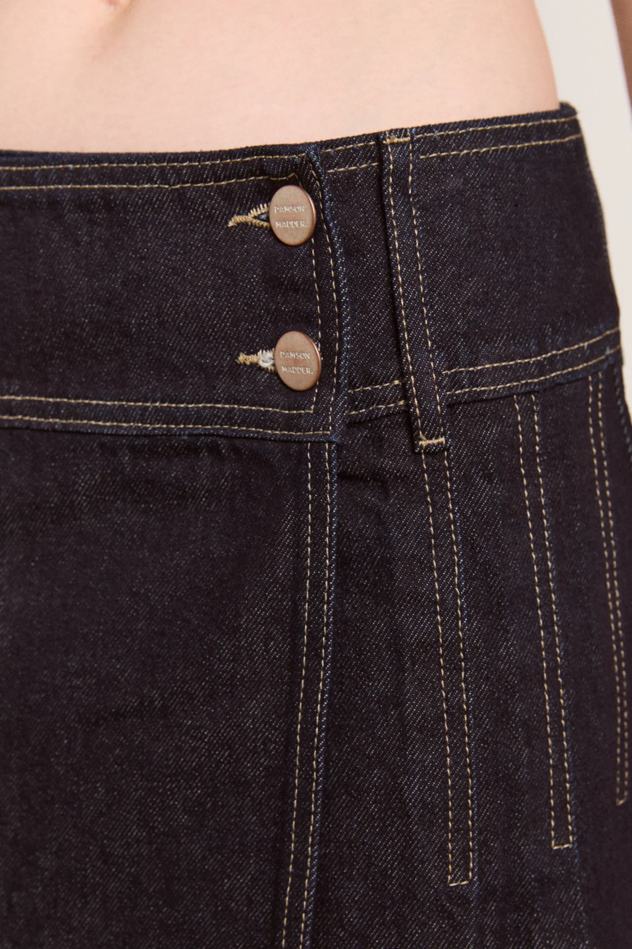 raye denim skirt - dark indigo