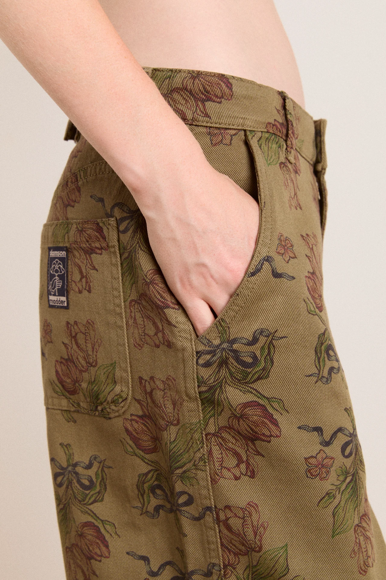 drew jeans - overdye tulip khaki