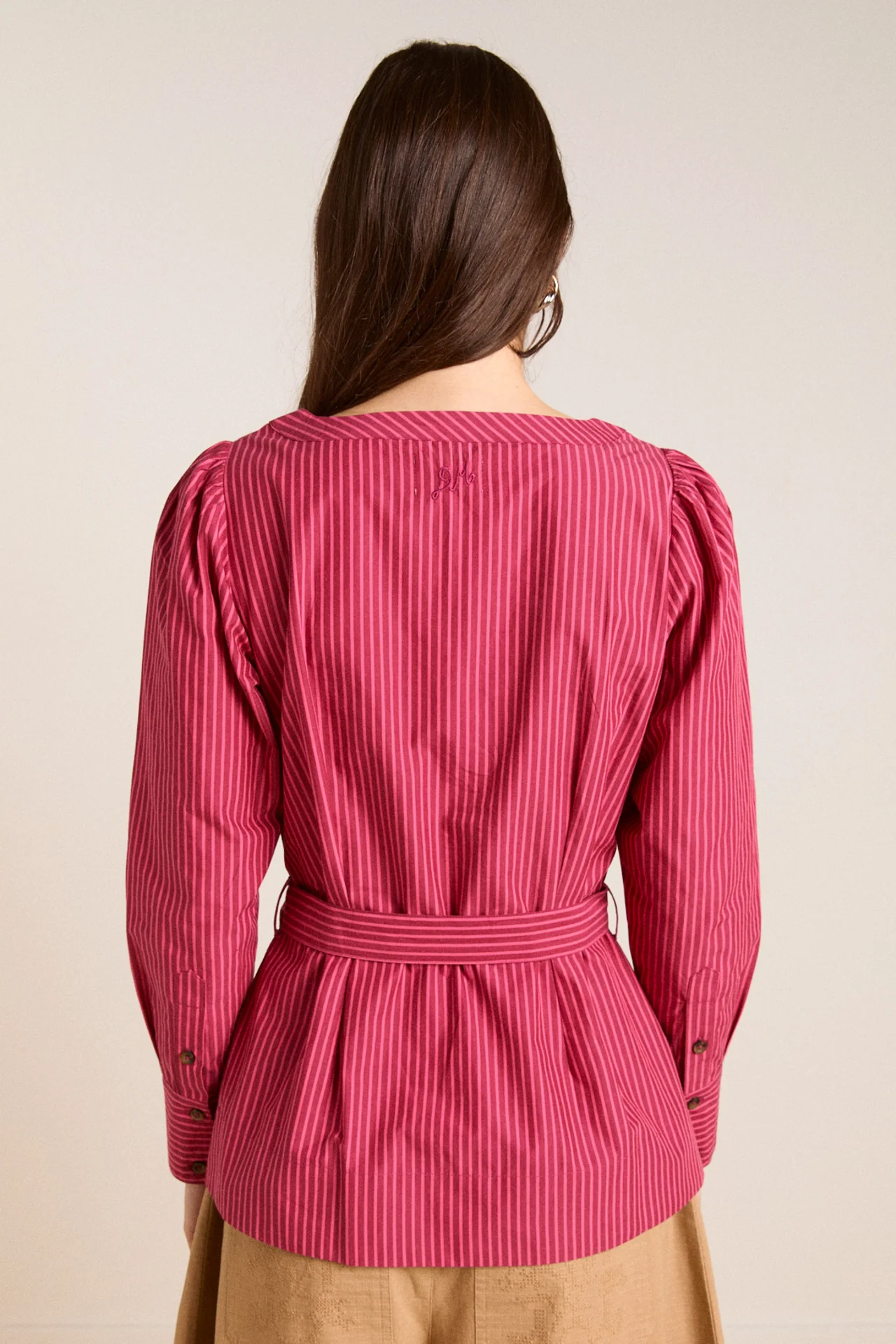 clare blouse - berry business