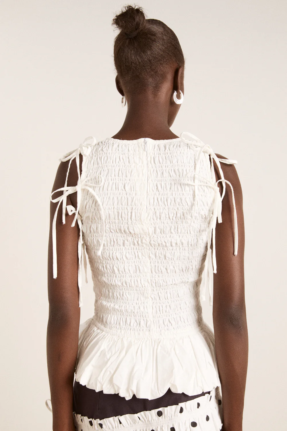 becca multi-way blouse - white