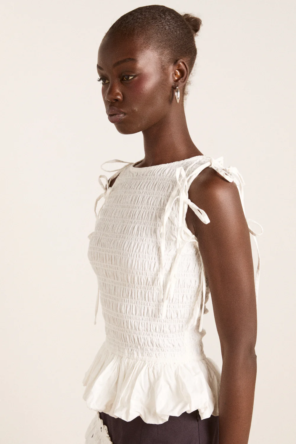 becca multi-way blouse - white