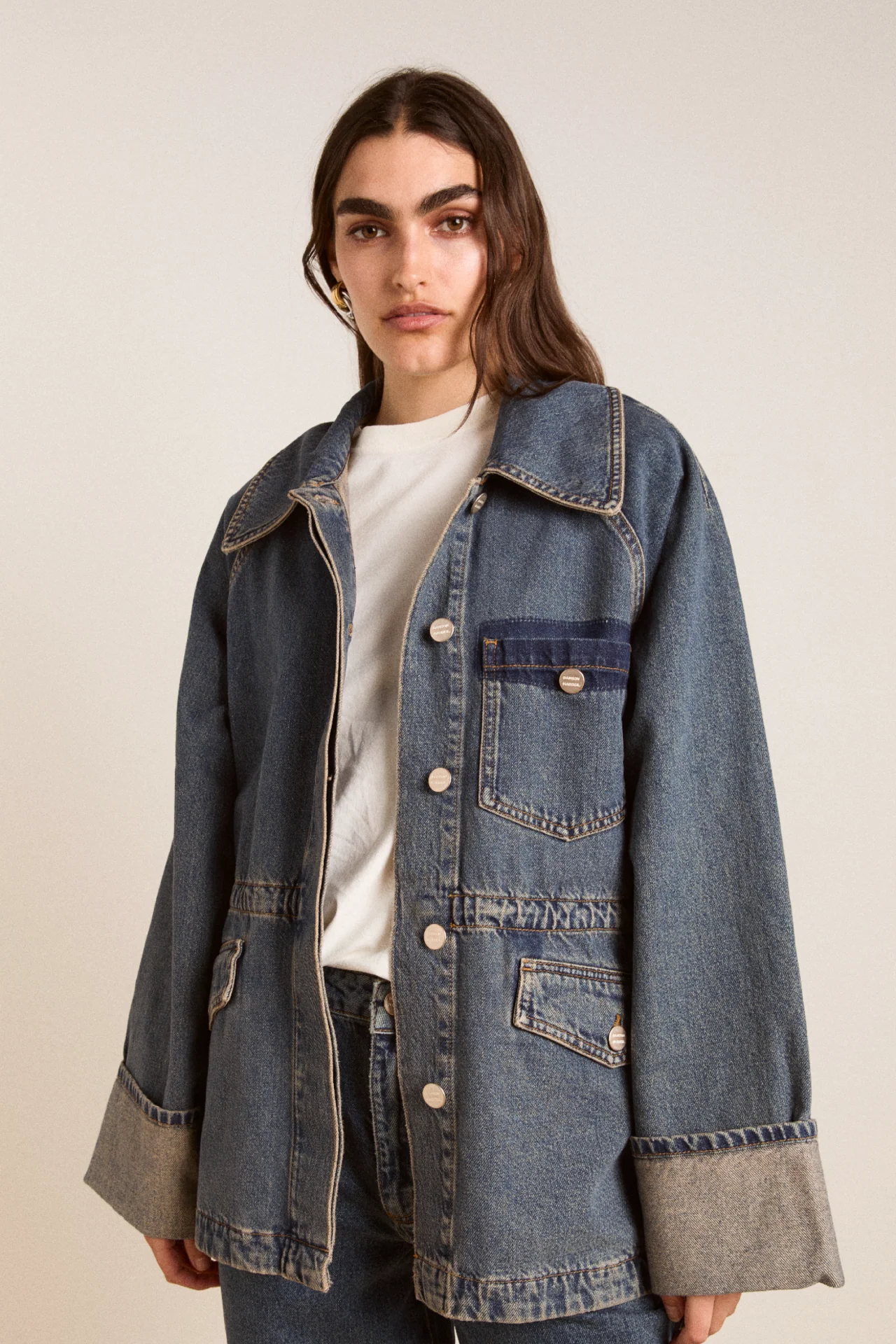 emilie workwear jacket - vintage wash