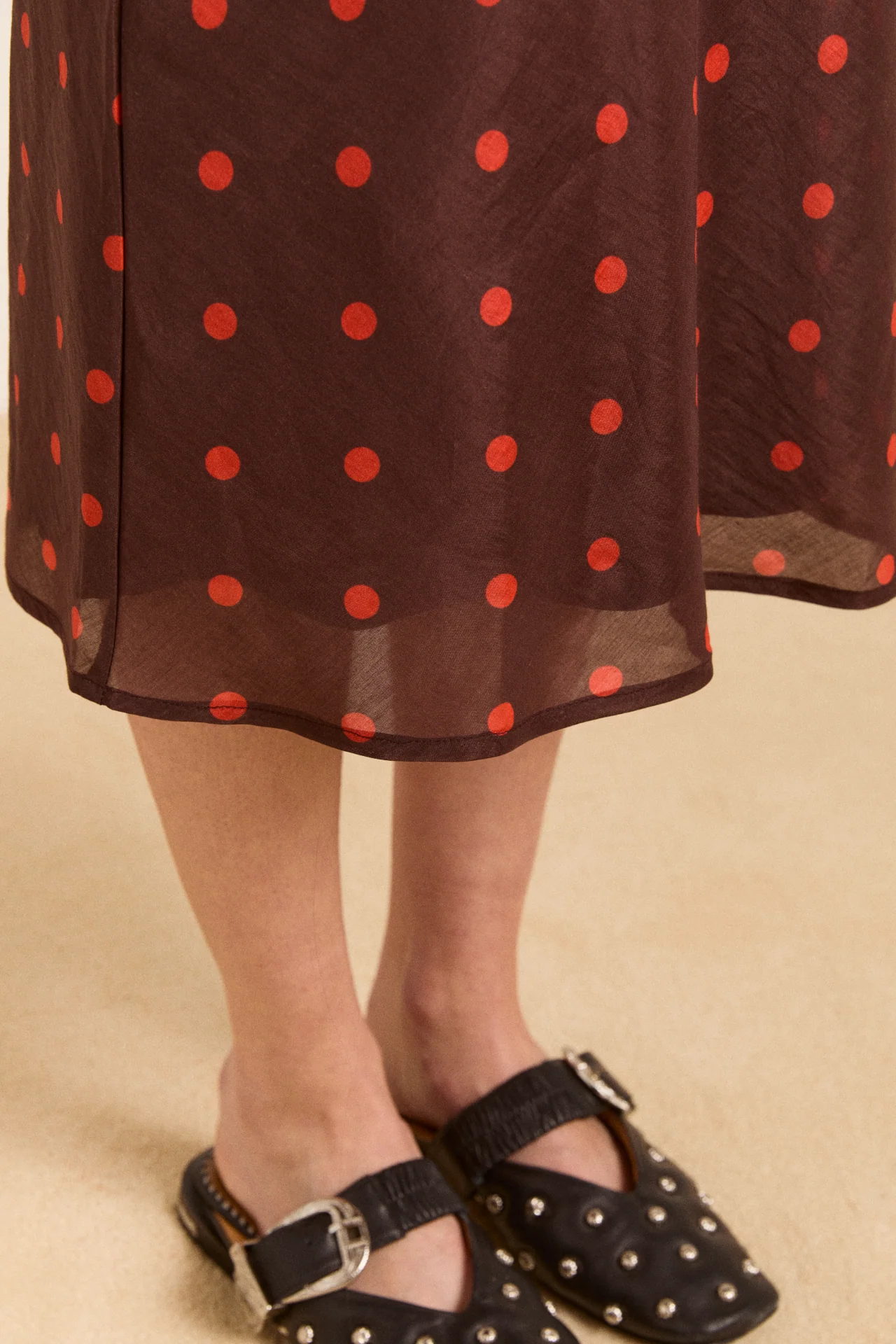 octavia skirt - burgundy spot