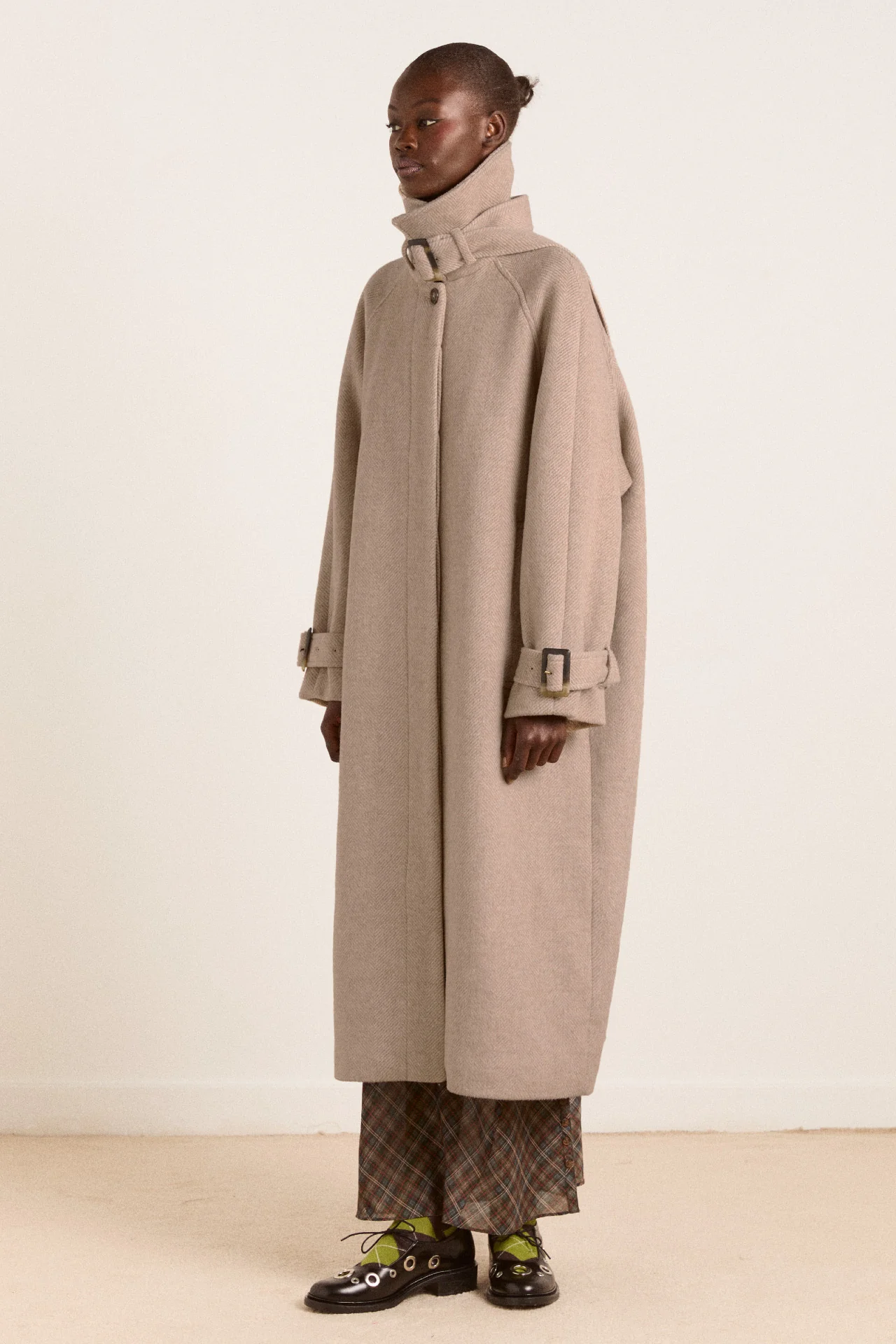 jude wool coat - oat