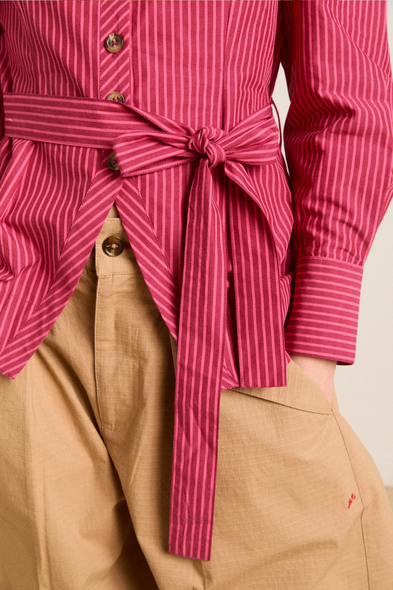 clare blouse - berry business